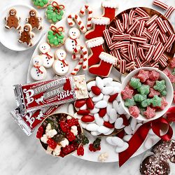 Williams Sonoma Peppermint Bark Bites, Set of 4