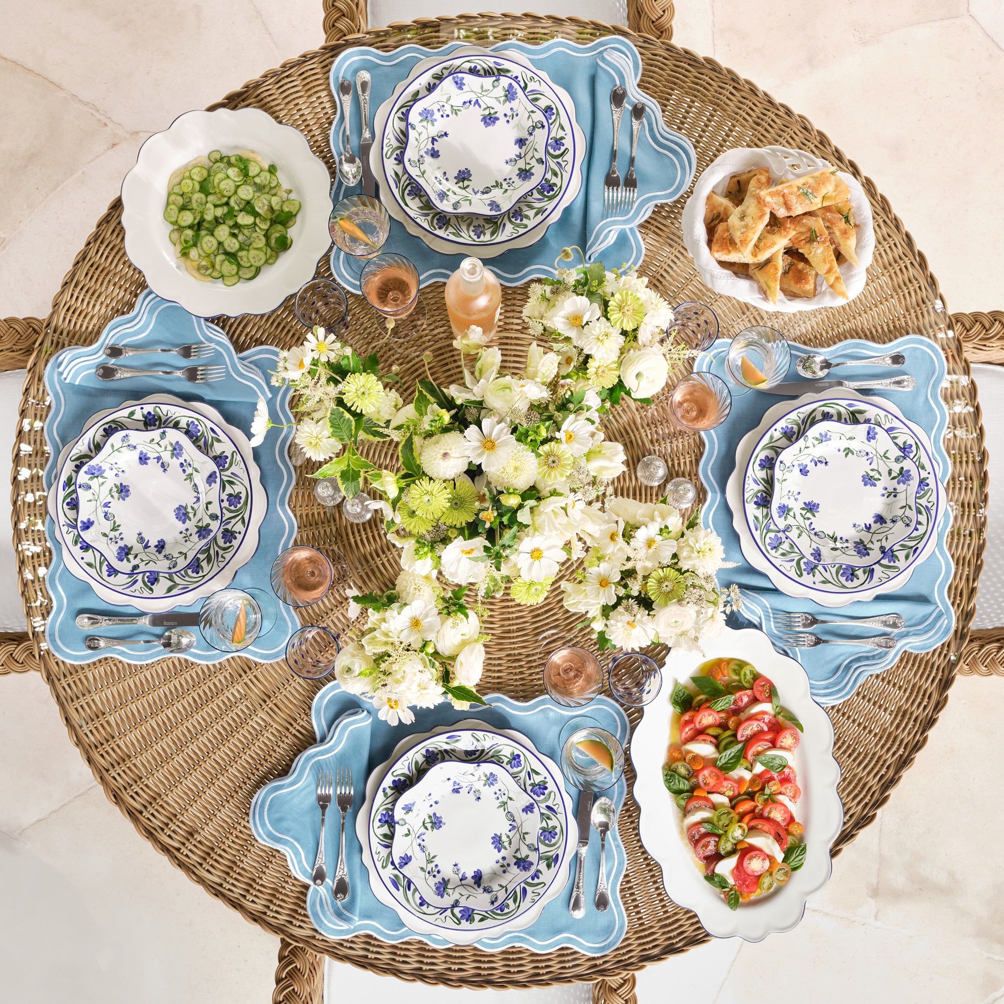 AERIN Garden Bouquet Salad Plates