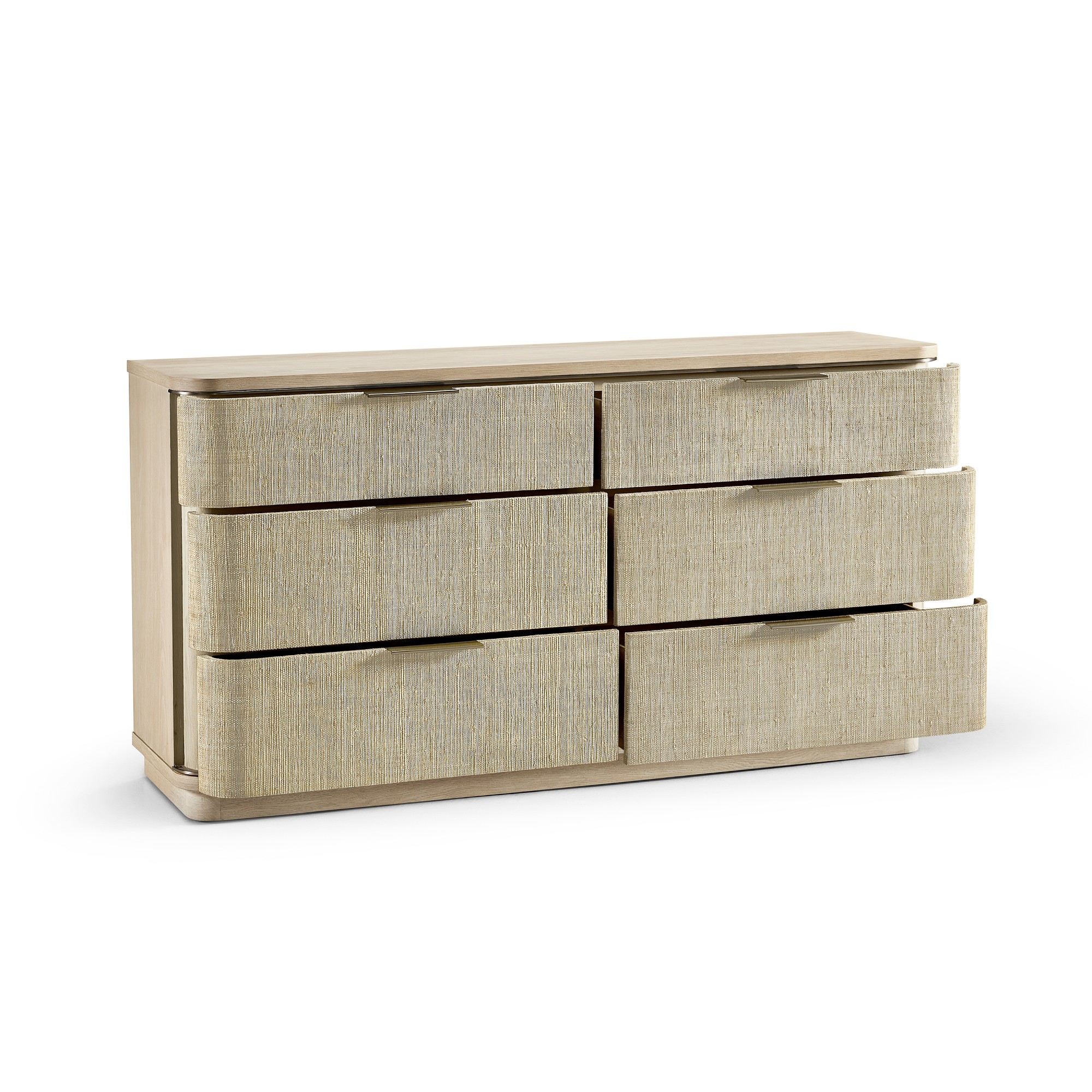 Jonathan Charles Seiche 6-Drawer Grass Cloth Dresser (68