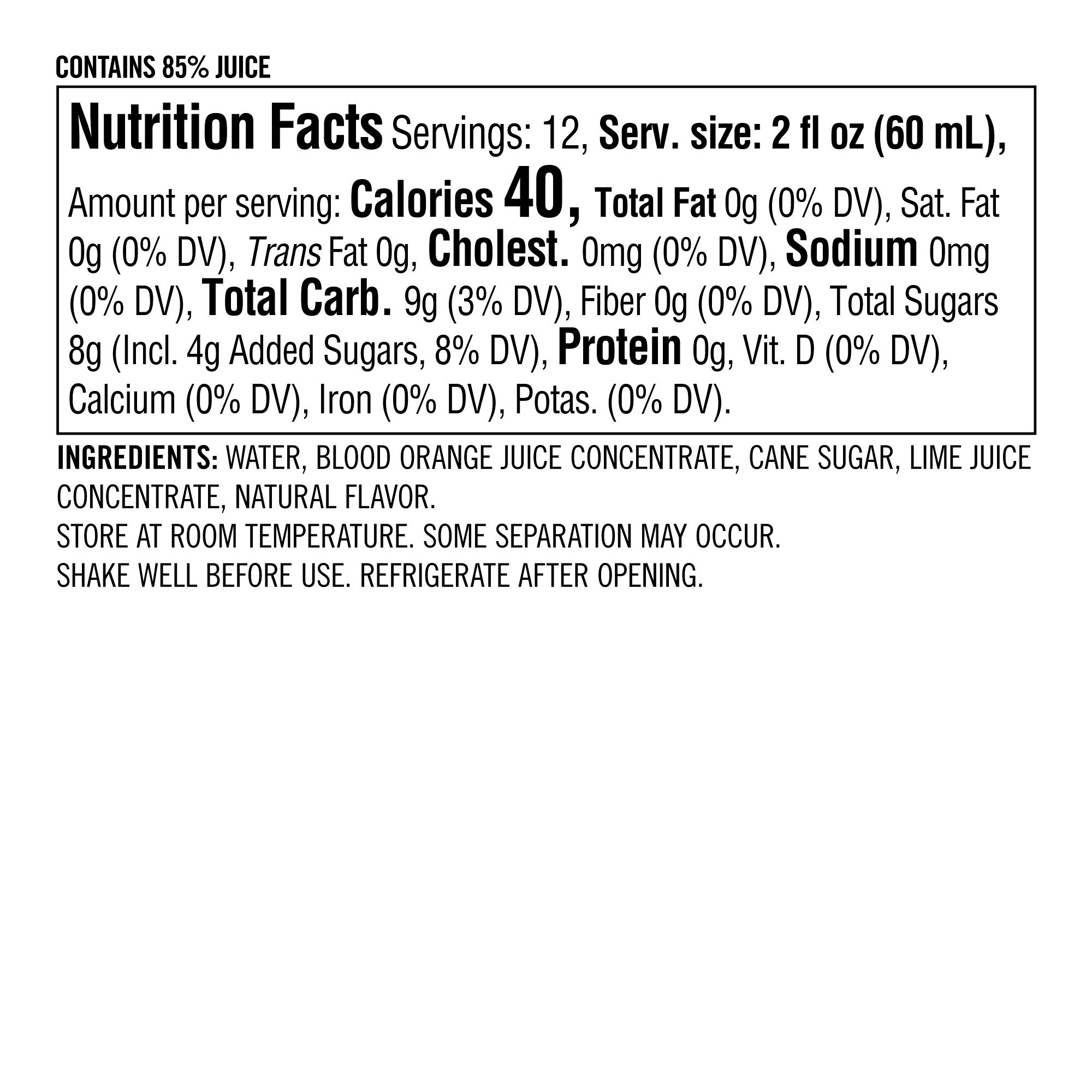 Bridgerton x Williams Sonoma Beverage Mix, Blood Orange Blossom Fizz