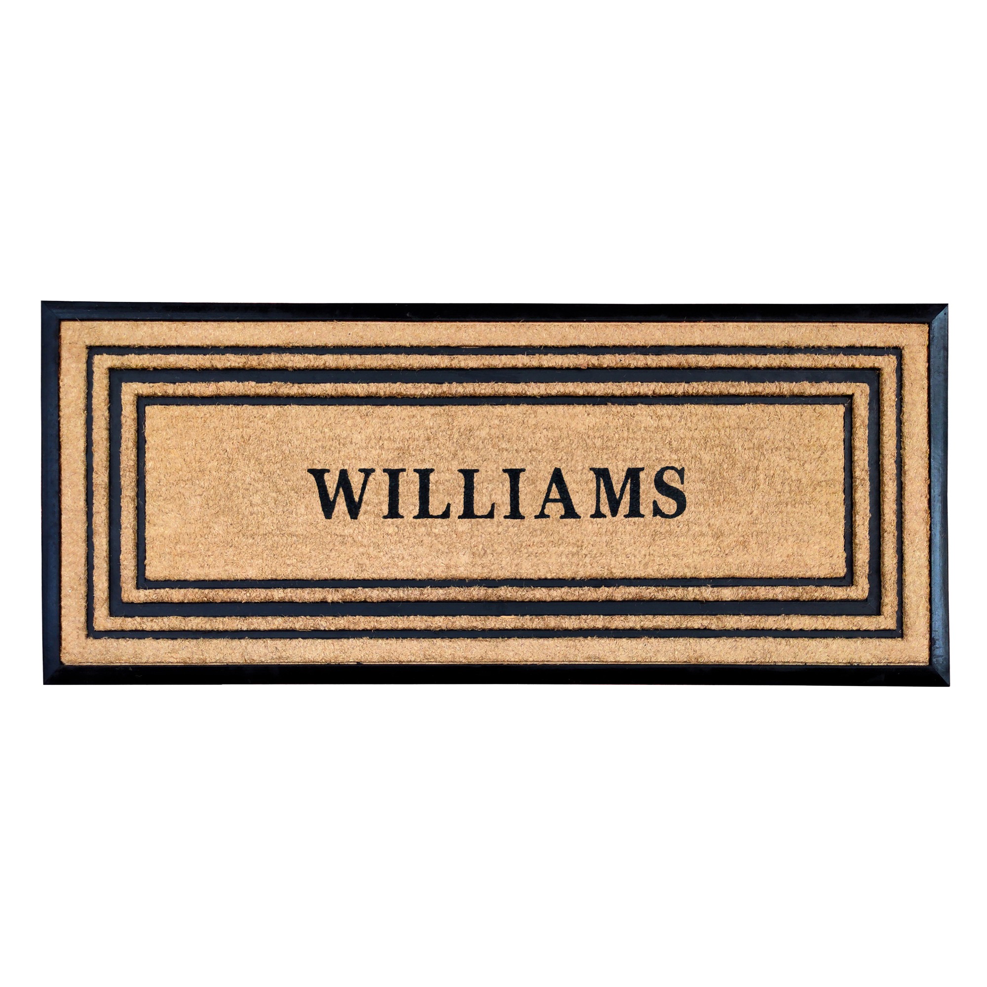 Williams Sonoma Triple Picture Frame Doormat, 22x36