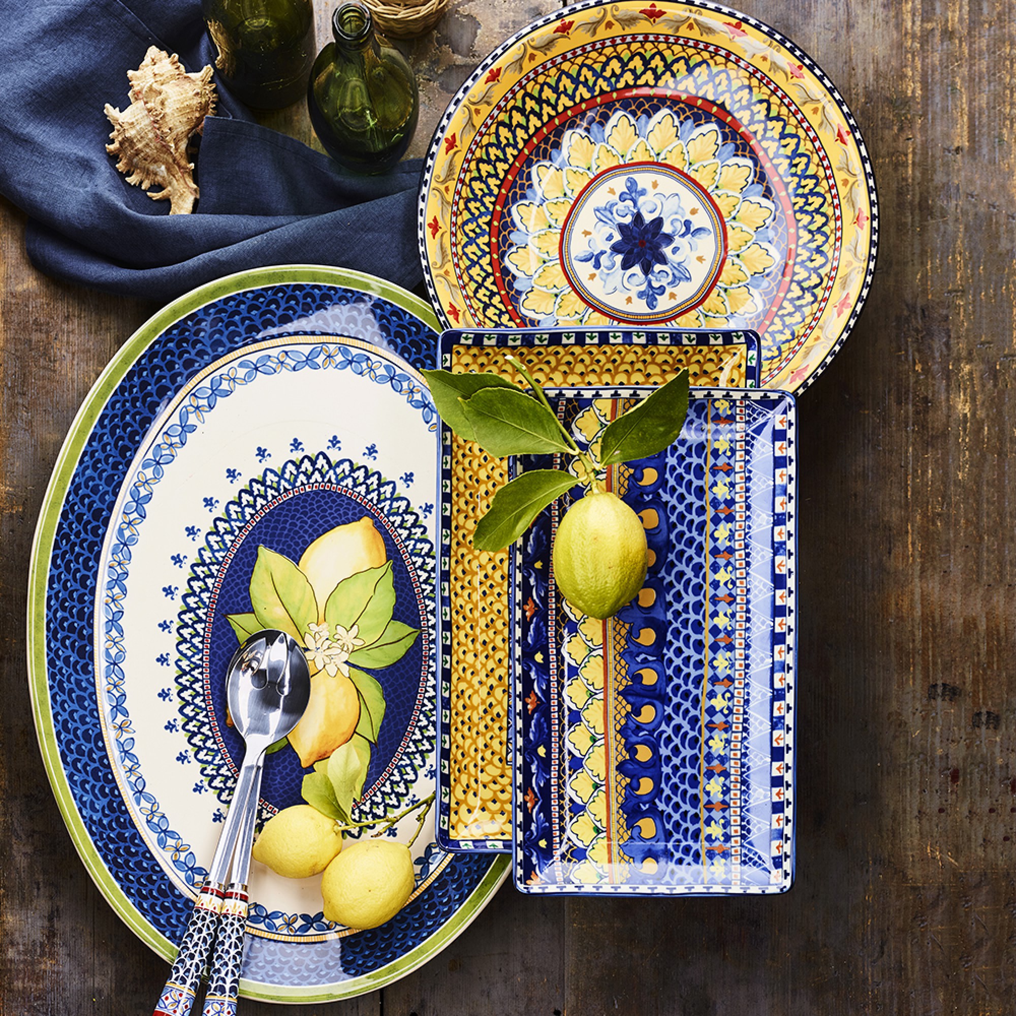 Sicily Ceramic Pasta Serving Bowl