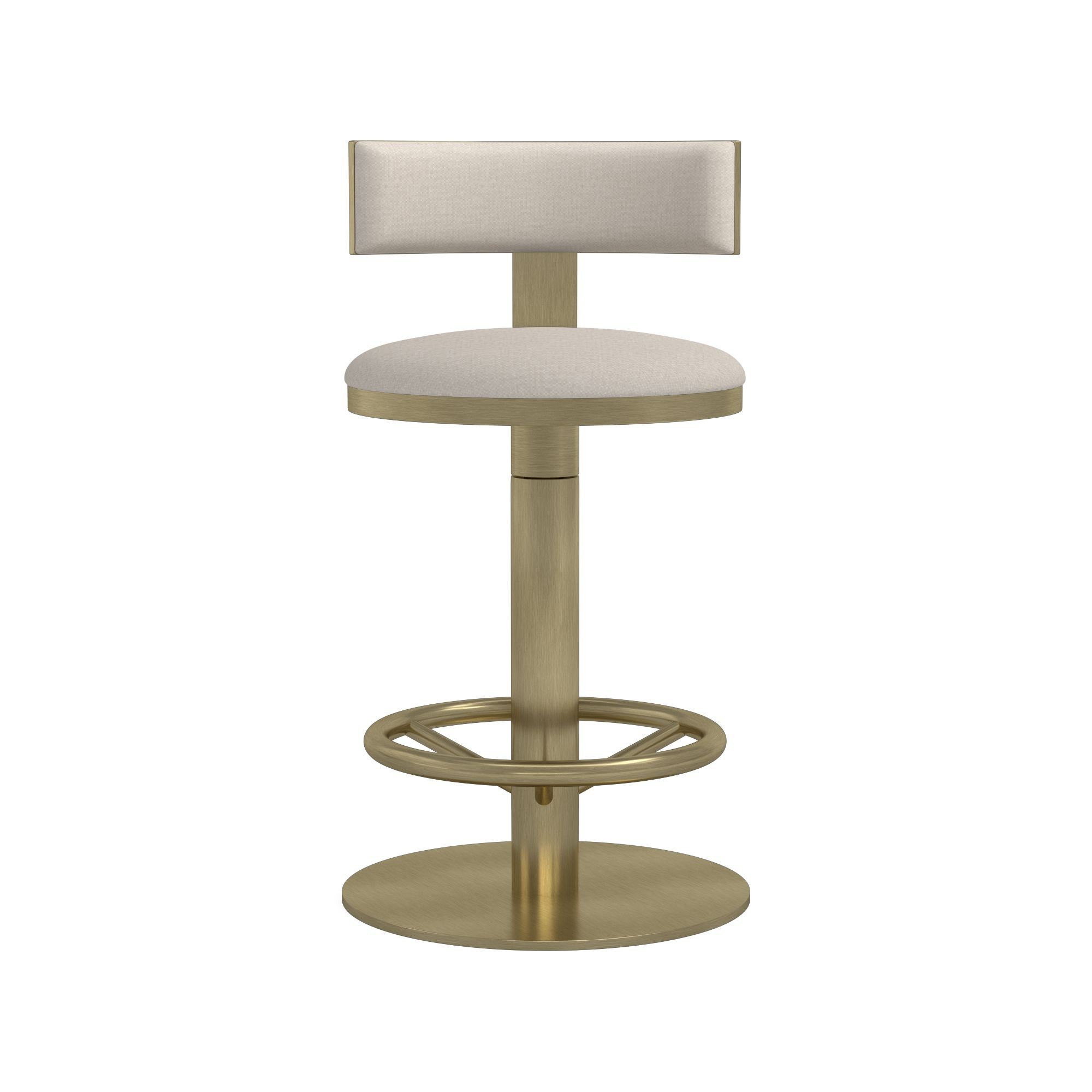 Larkin Upholstered Pedestal Counter & Bar Stool