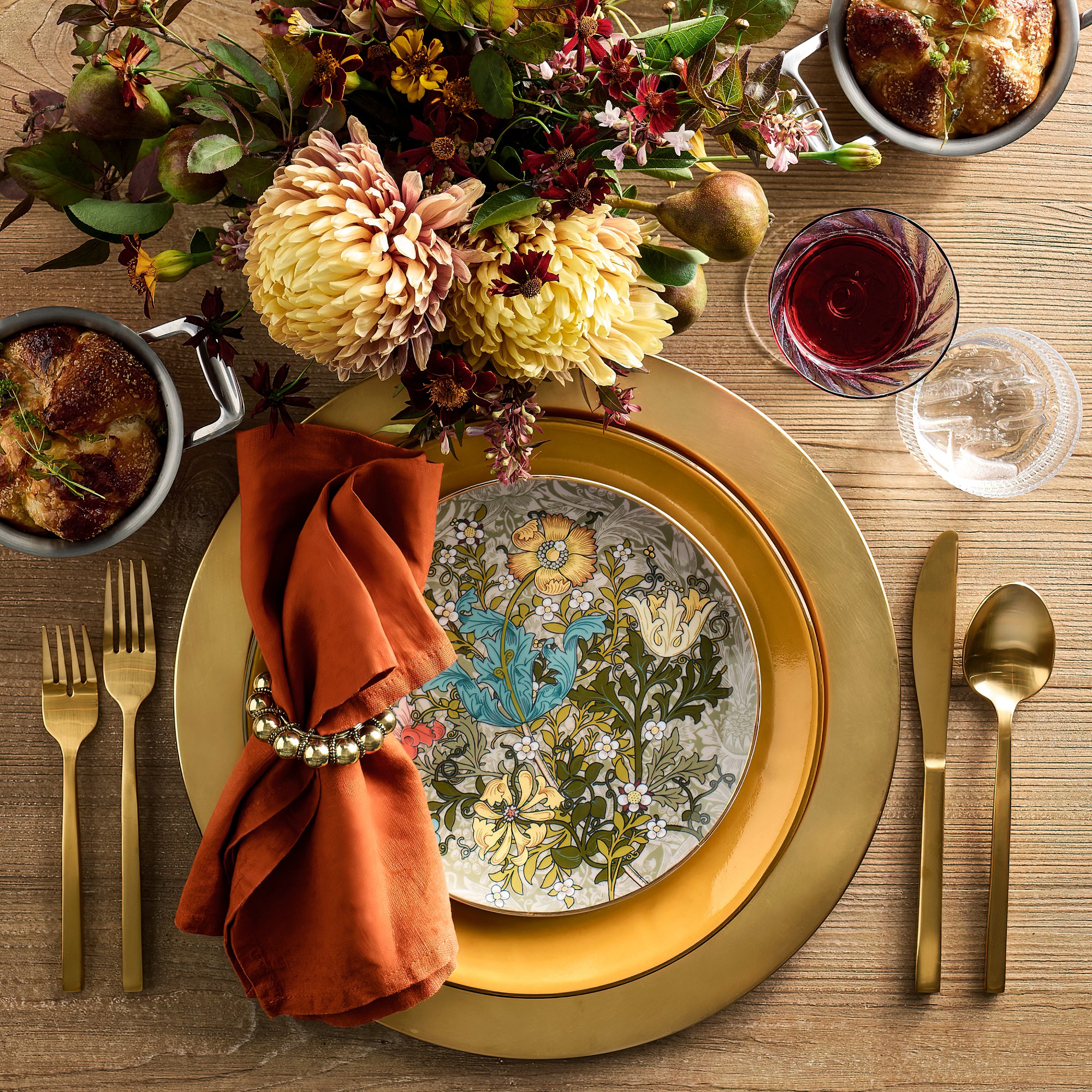 Morris & Co. x Williams Sonoma Cotswold Mixed Salad Plates, Set of 4