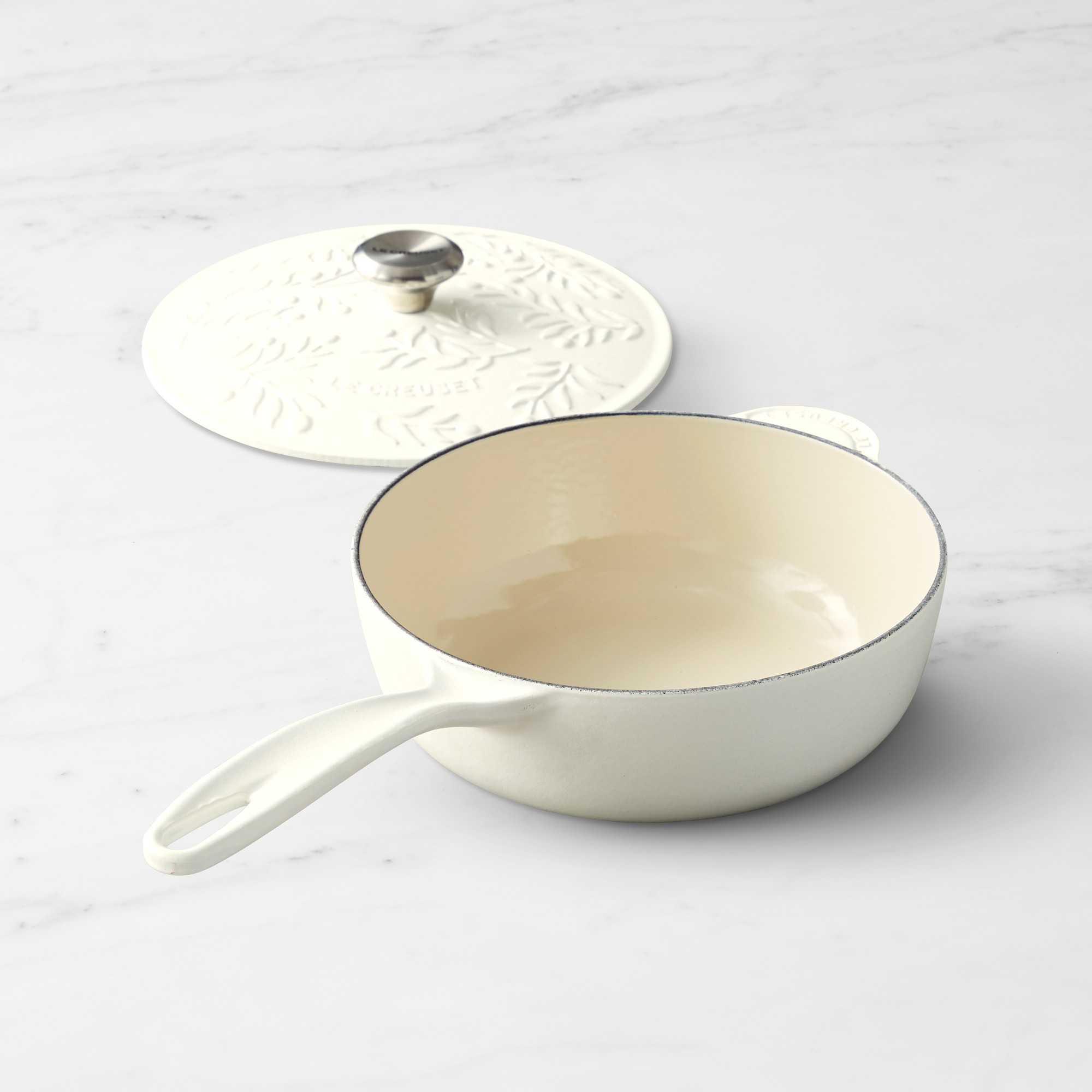 Le Creuset Olive Branch Enameled Cast Iron Saucier, 2 1/4-Qt.