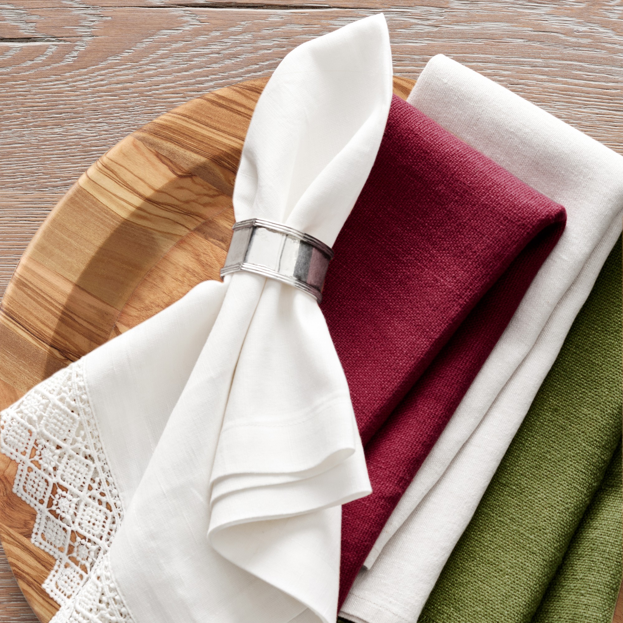 Heirloom Silver Napkin Rings, Set of 4