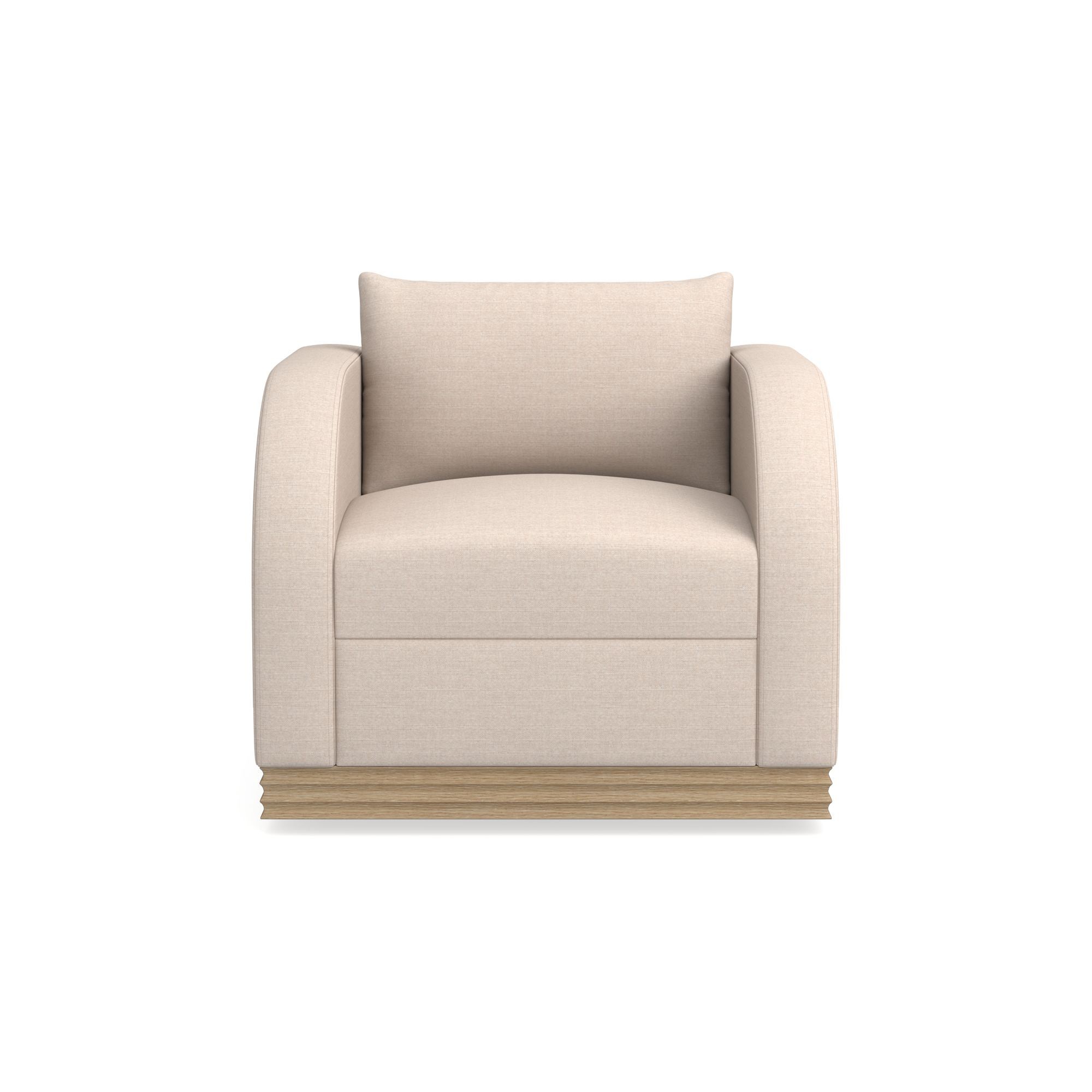Fluted Base Swivel Armchair