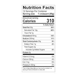 Galaxy Desserts® Freezer to Oven Classic Croissants