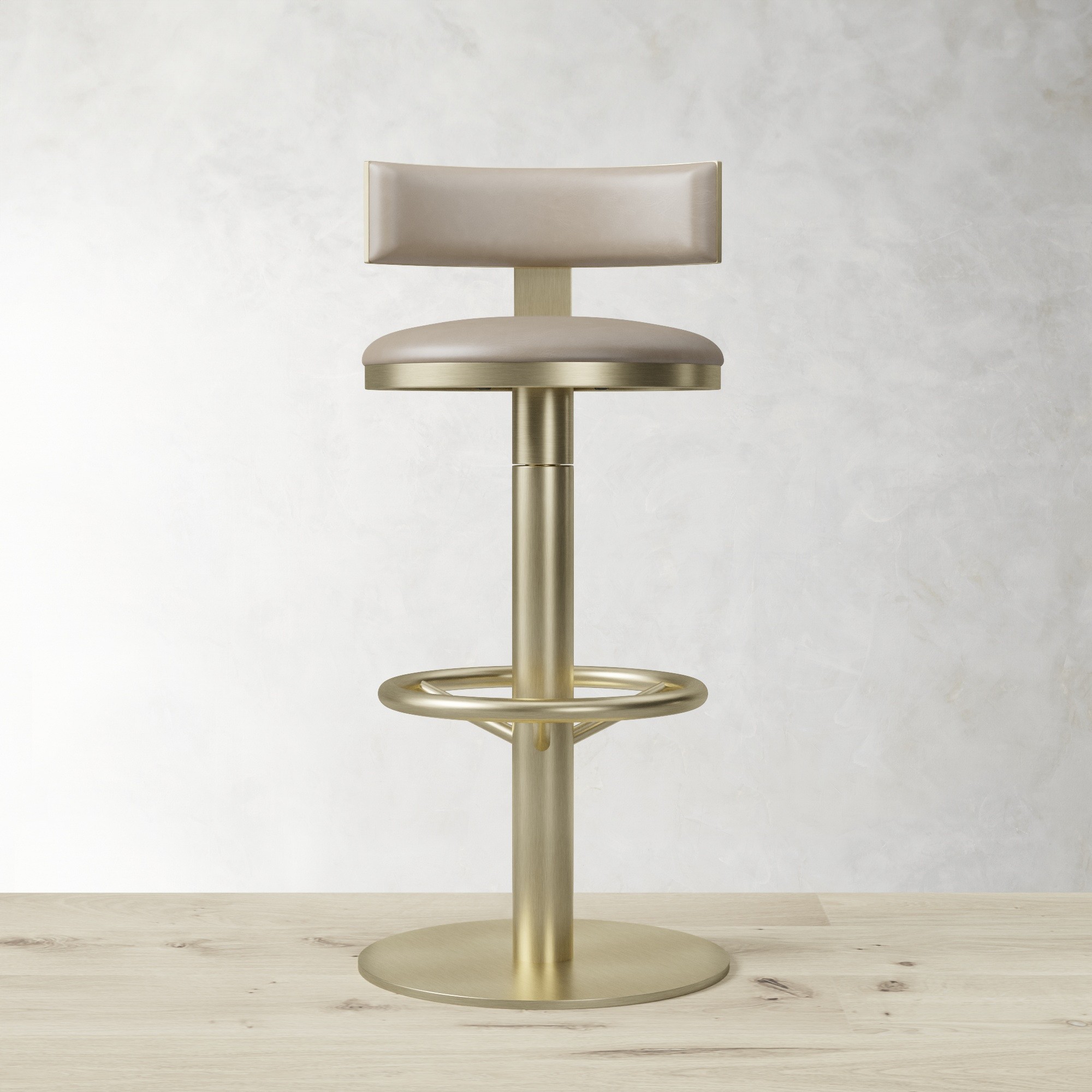 Larkin Upholstered Pedestal Counter & Bar Stool