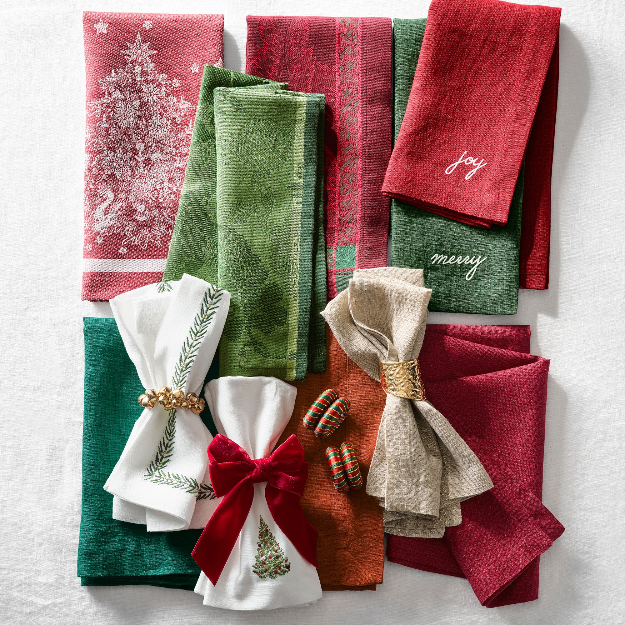 Hammered Cuff Napkin Rings, Set of 4