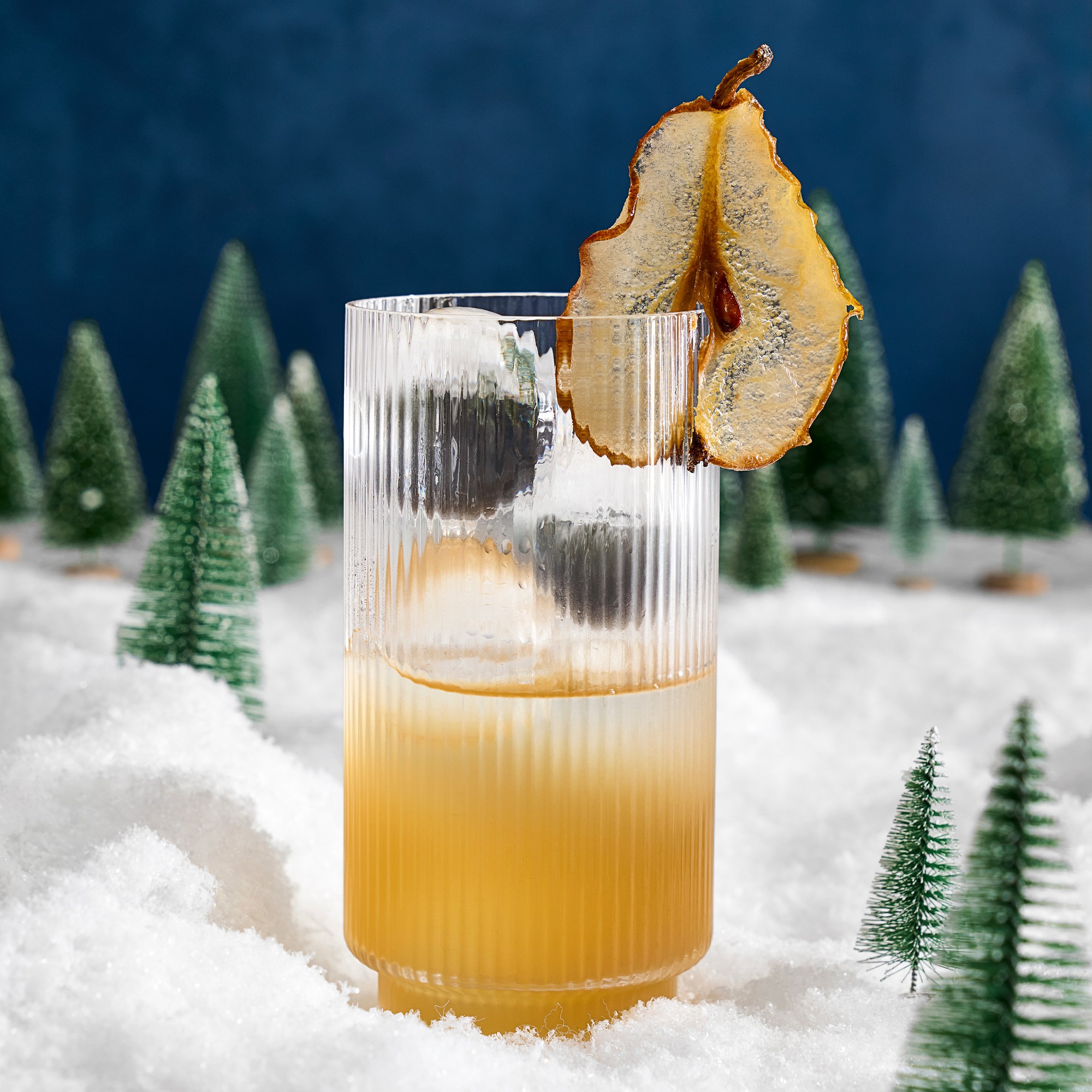 Modern Optic Highball Glasses, Set of 4