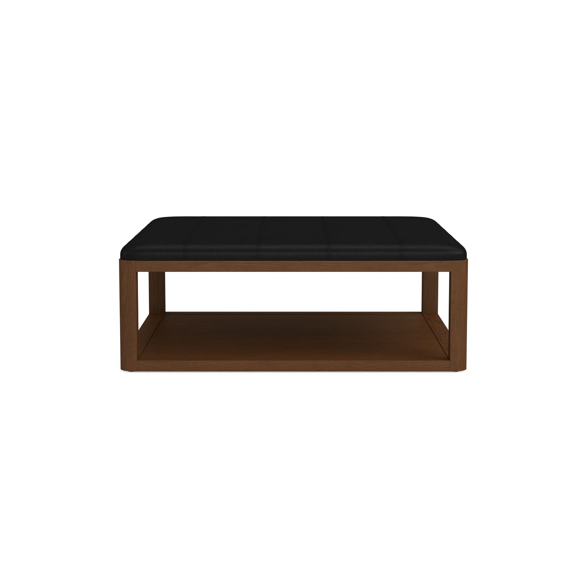 Porte Grid Tufted Rectangular Ottoman (48