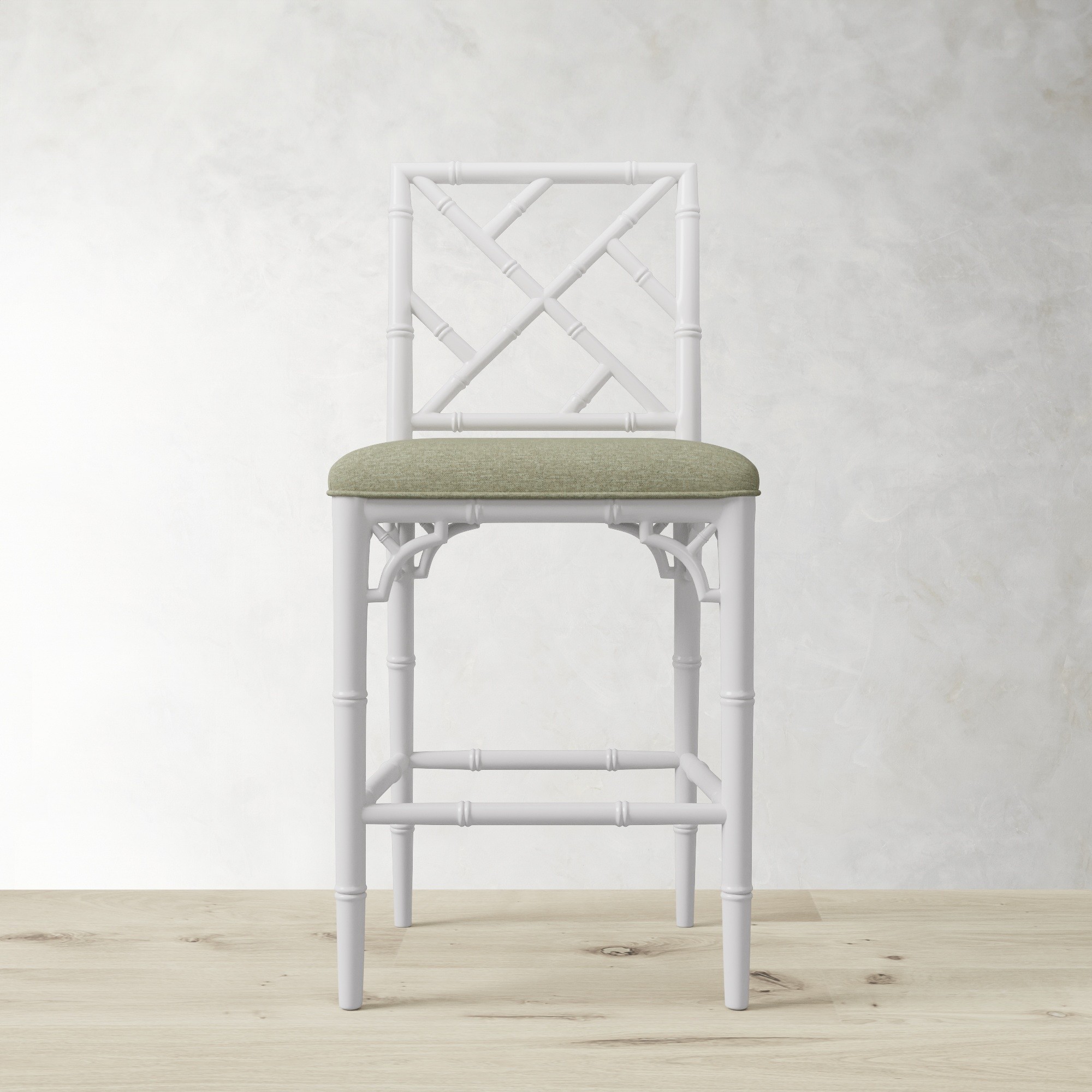 Chippendale Upholstered Bistro Counter Stool