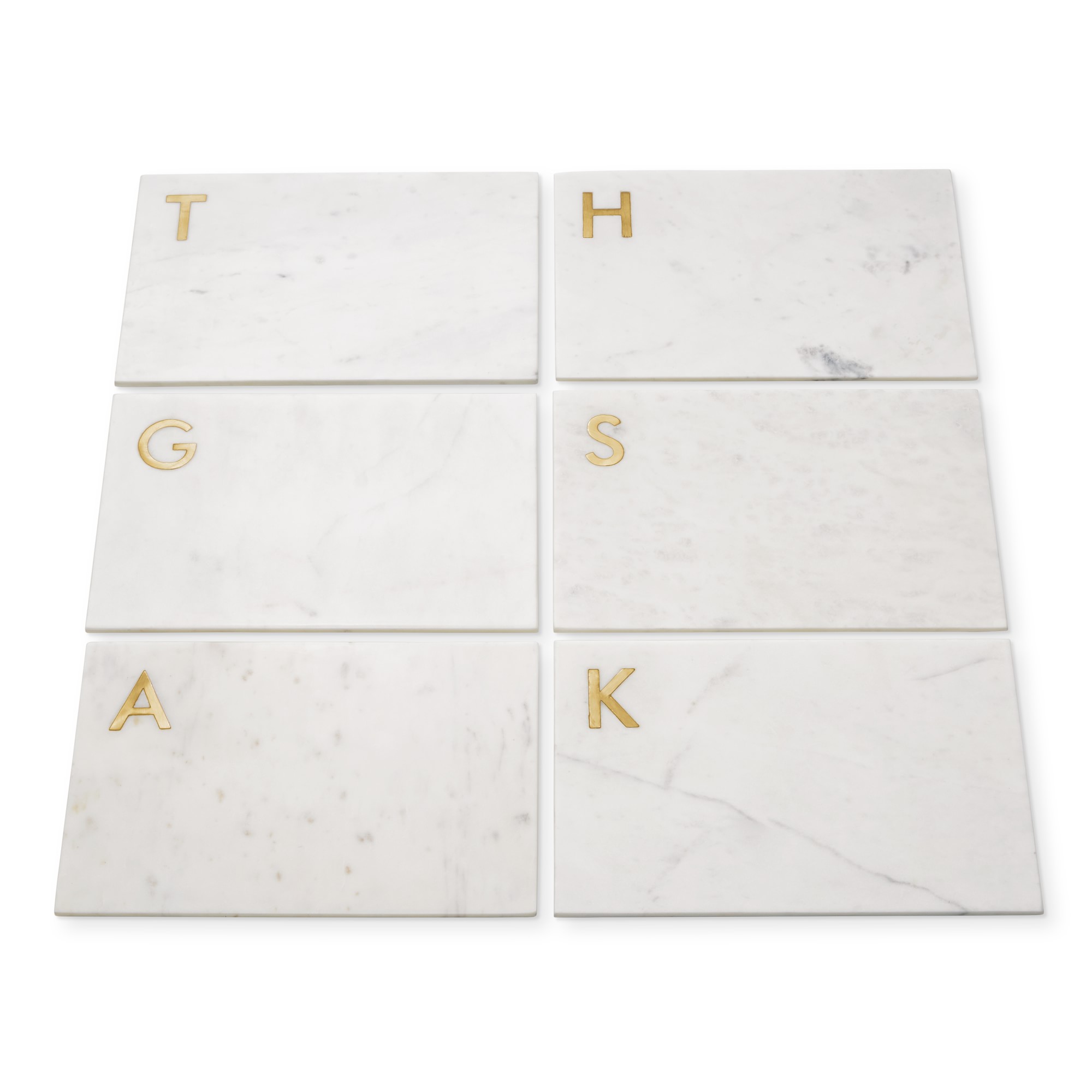 Marble & Brass Monogram Board