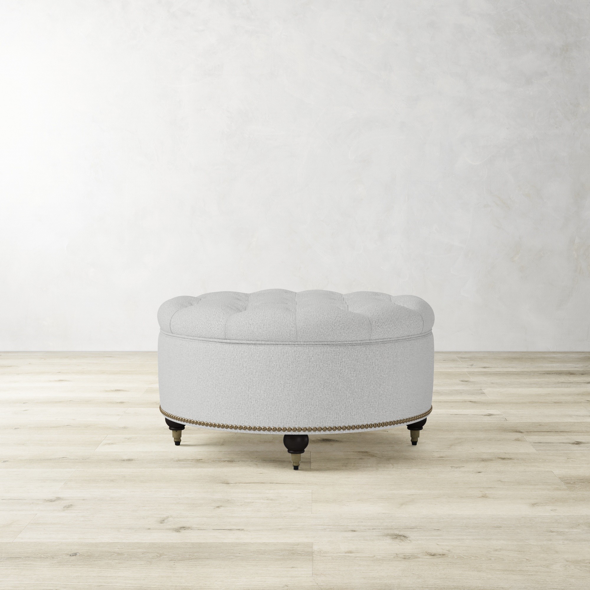 Soho Tufted Round Storage Ottoman (36