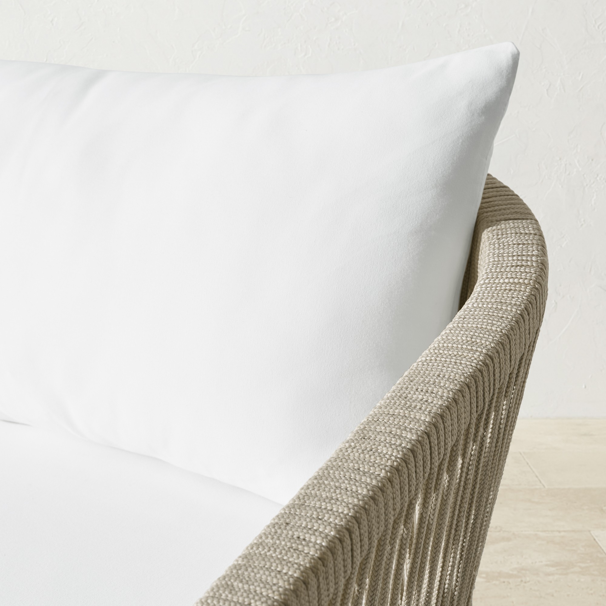 Pasadena Outdoor Teak and Rope Sofa (76