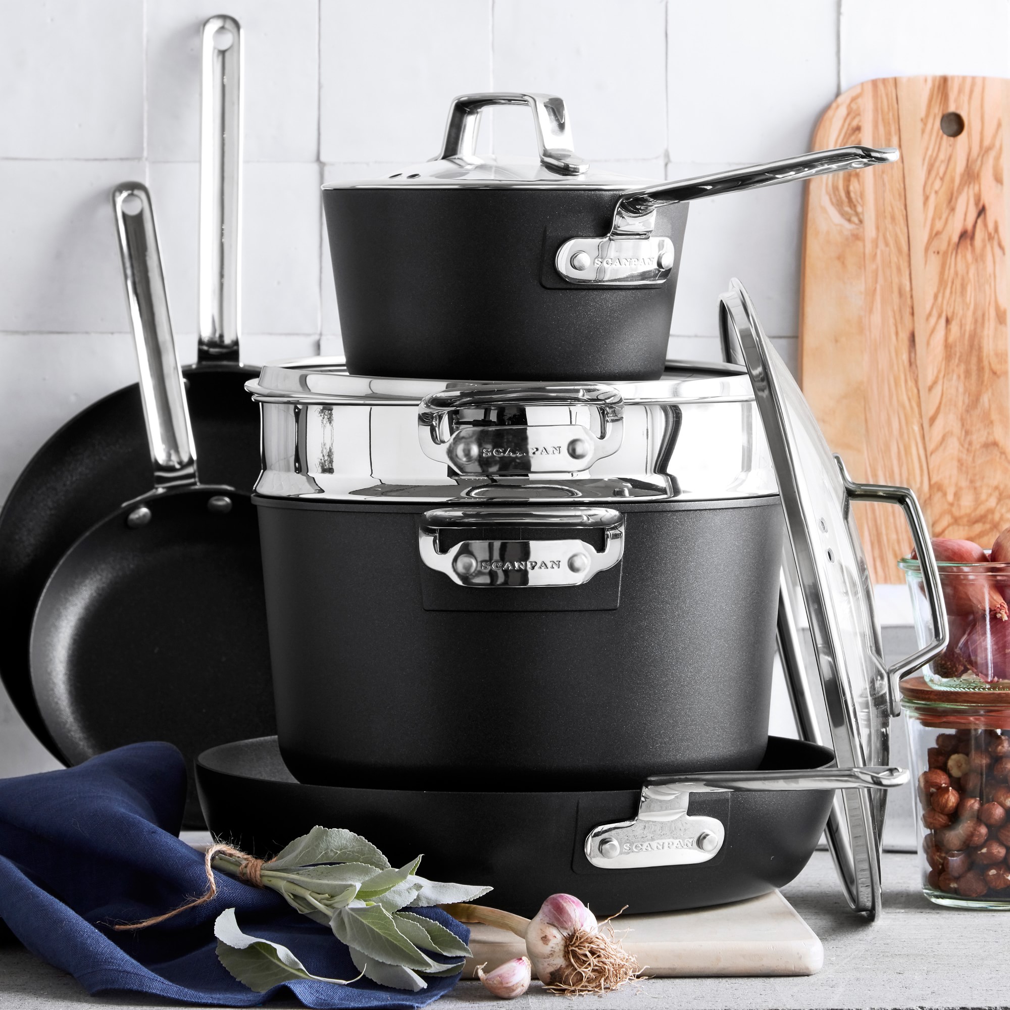 SCANPAN® TechnIQ Nonstick 9-Piece Cookware Set