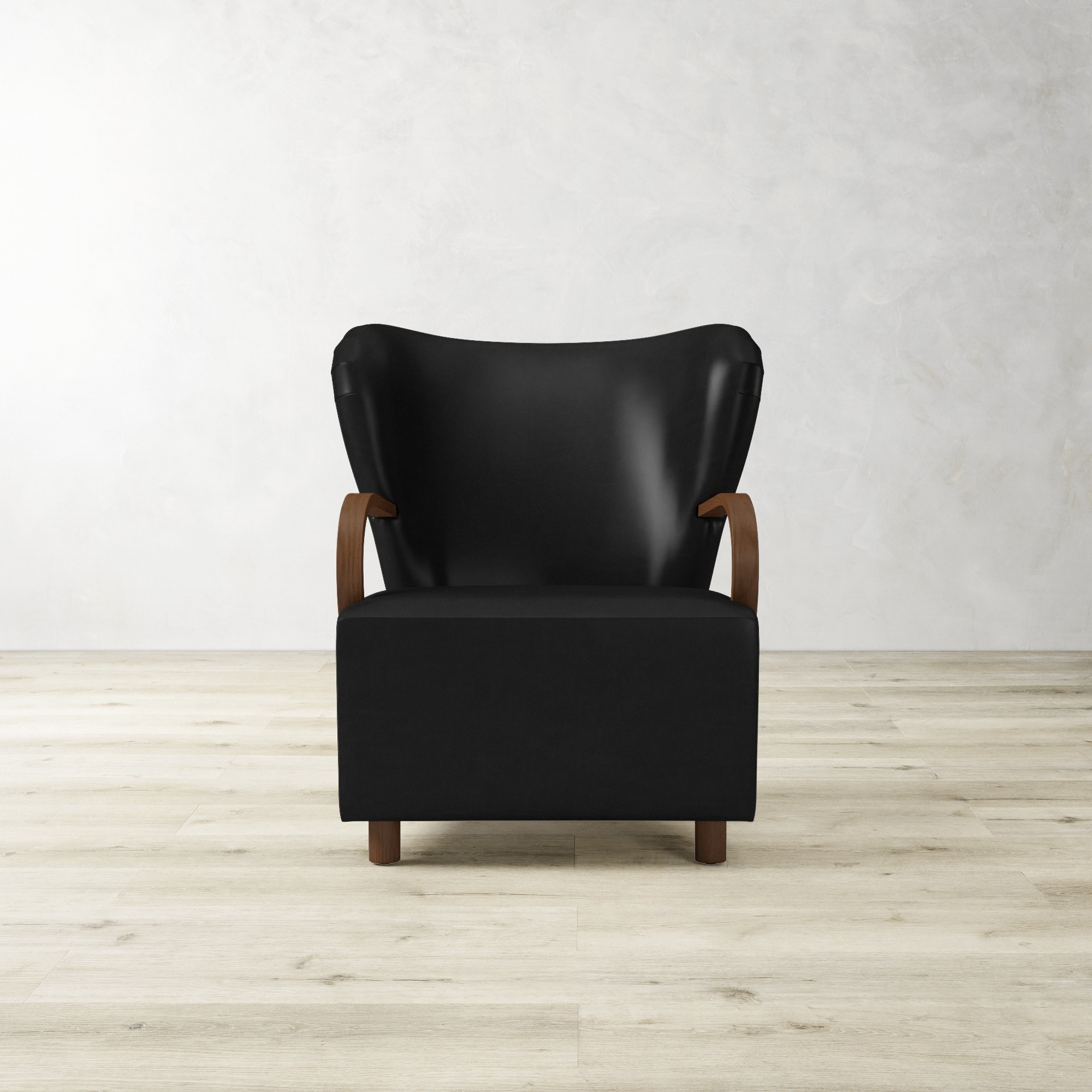 Corban Bentwood Upholstered Occasional Chair