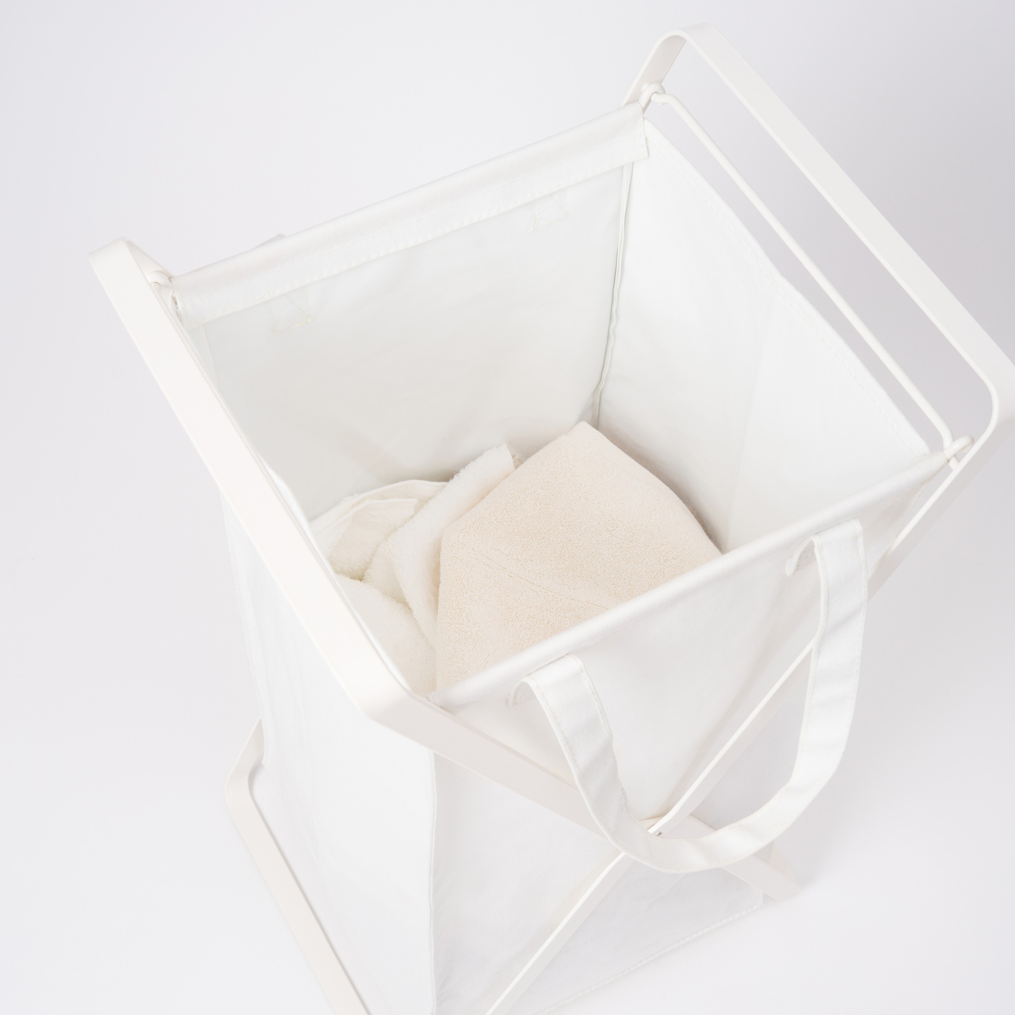Yamazaki Home Laundry Hamper with Cotton Liner
