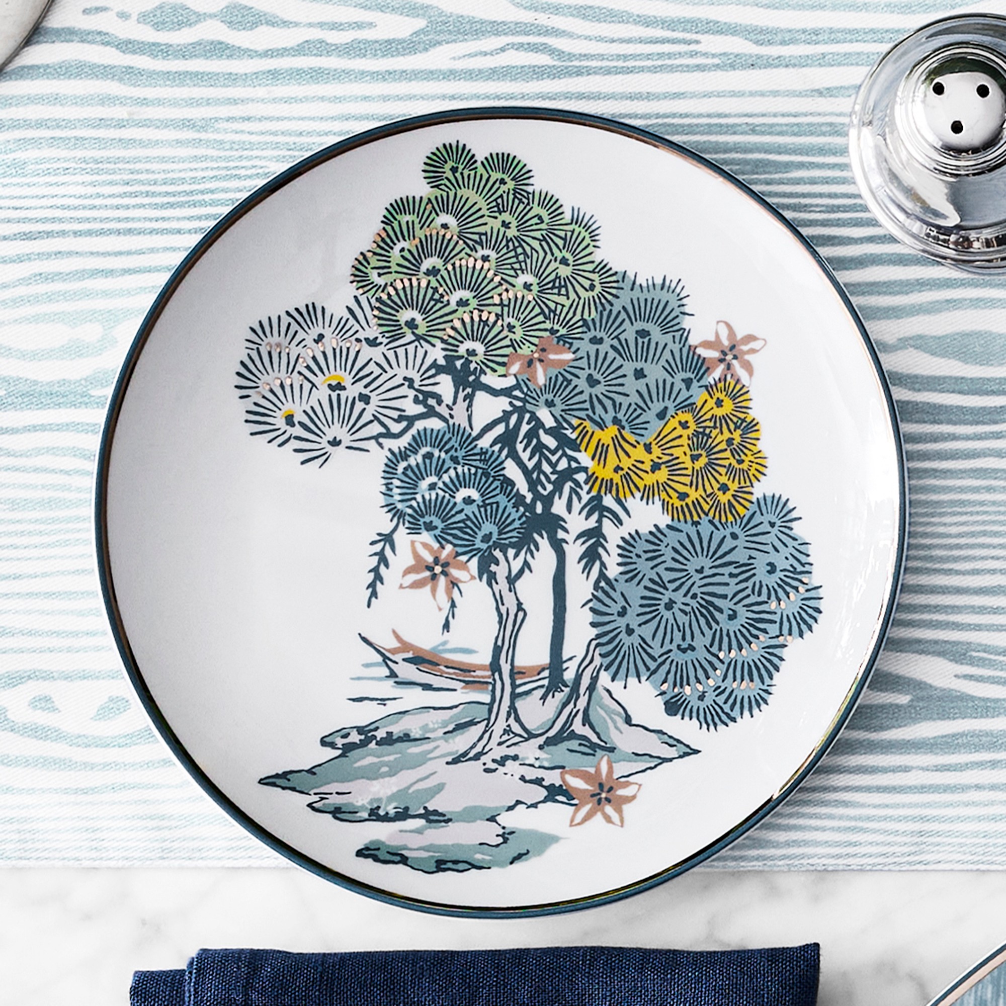 Scalamandré Sea of Trees 12-Piece Dinnerware Set