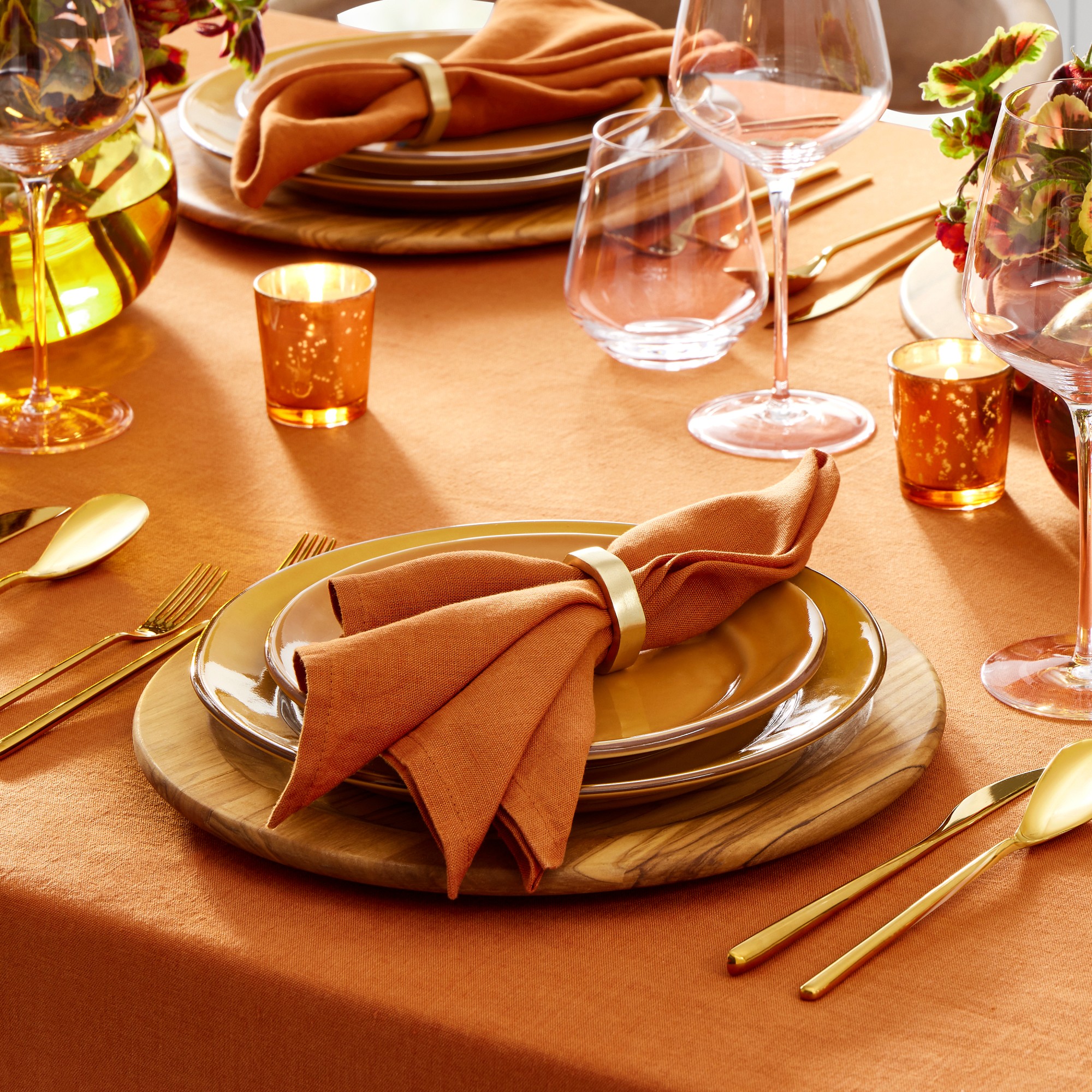 Italian Washed Linen Tablecloth