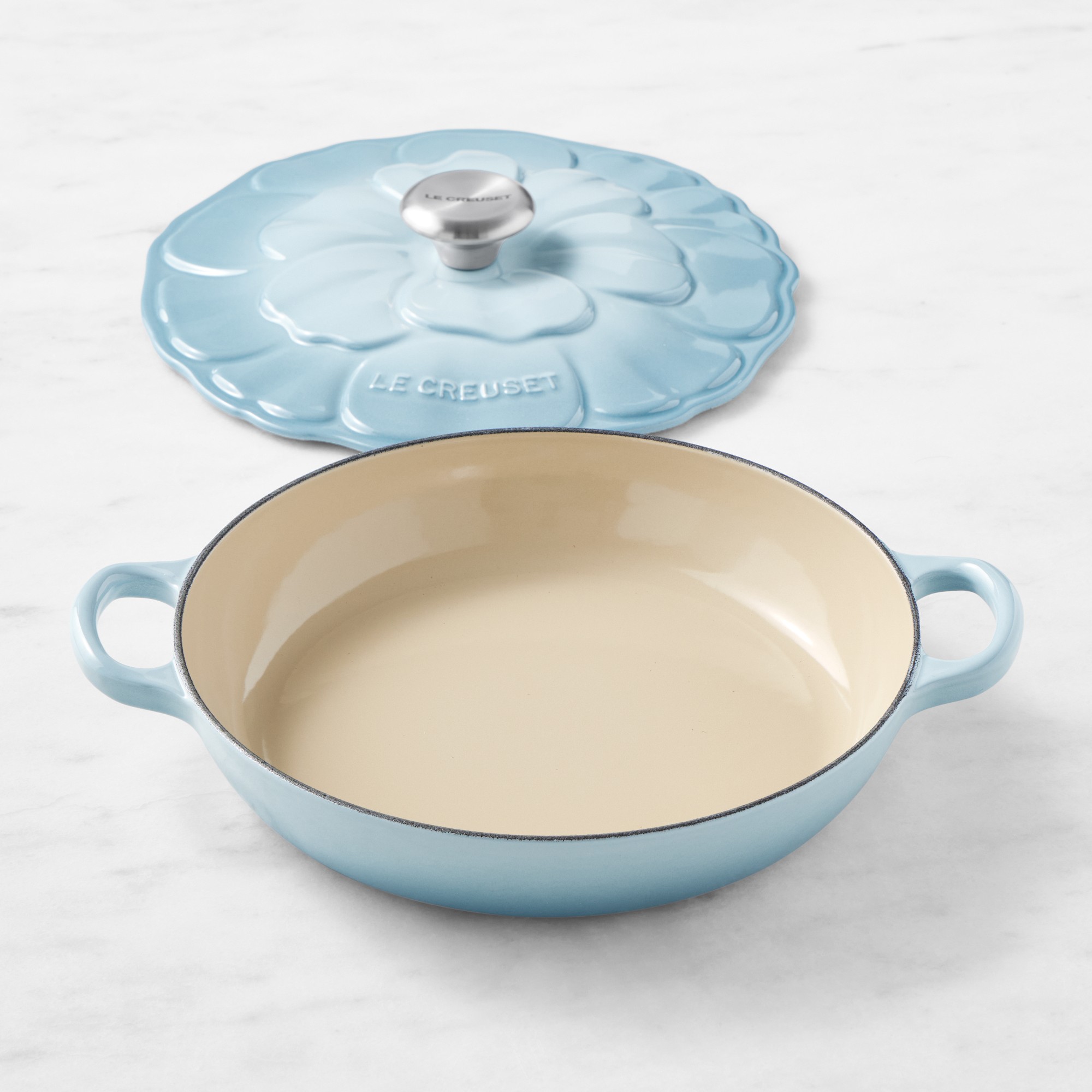 Le Creuset Enameled Cast Iron Petal Braiser, 2 1/4-Qt.