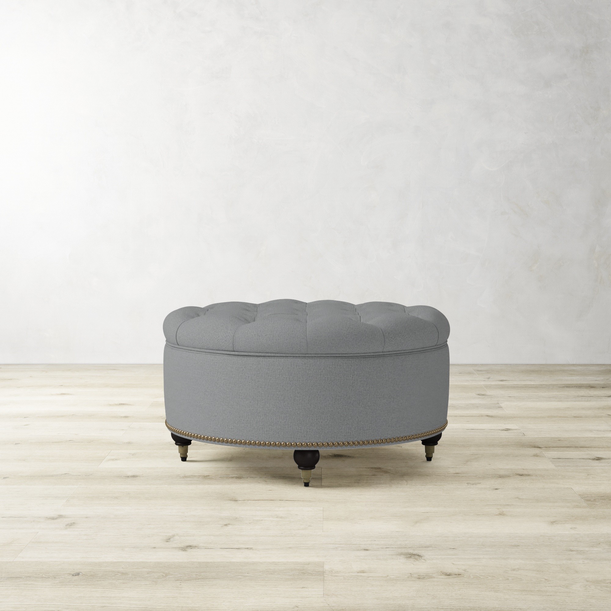 Soho Tufted Round Storage Ottoman (36
