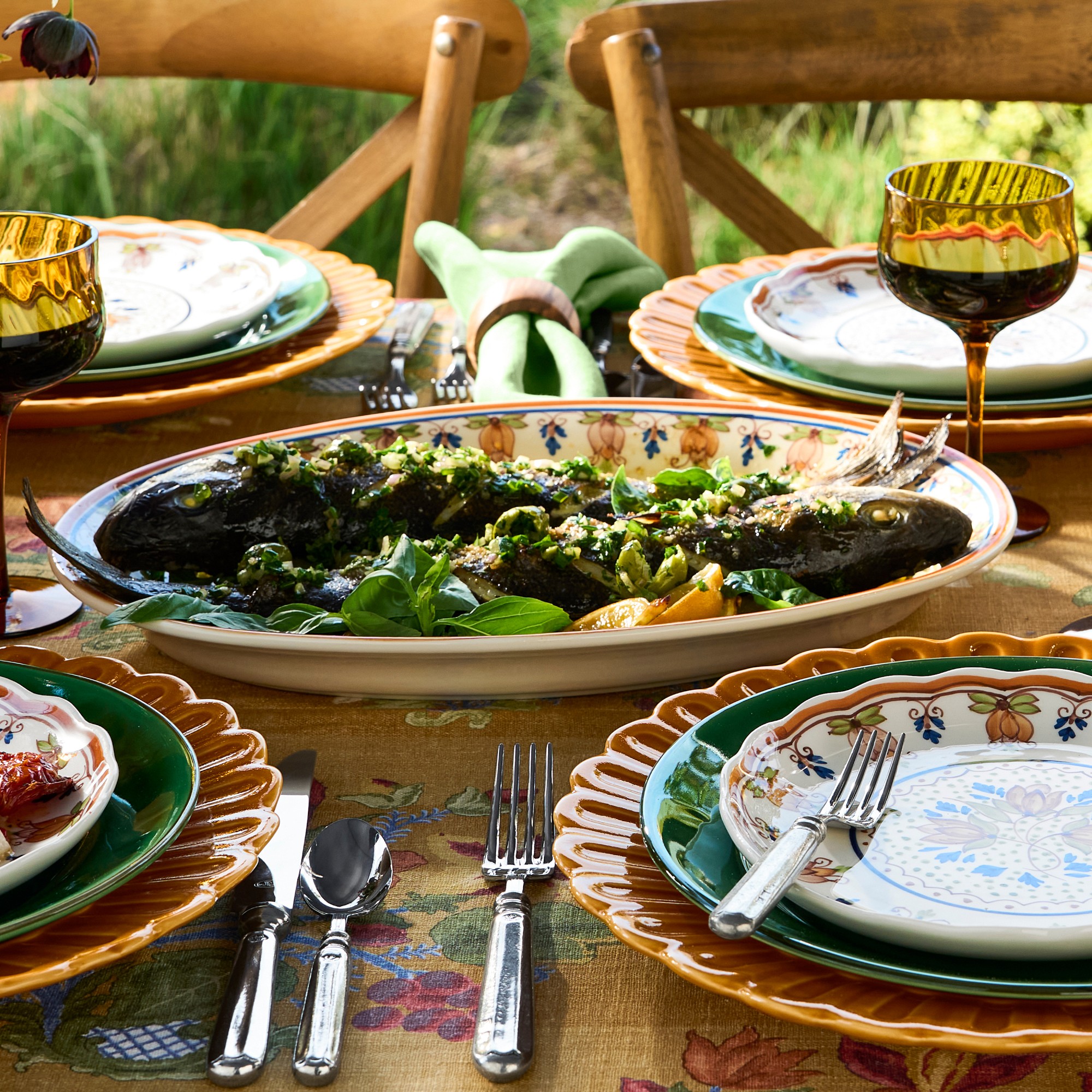 Floral Autumnal Platter