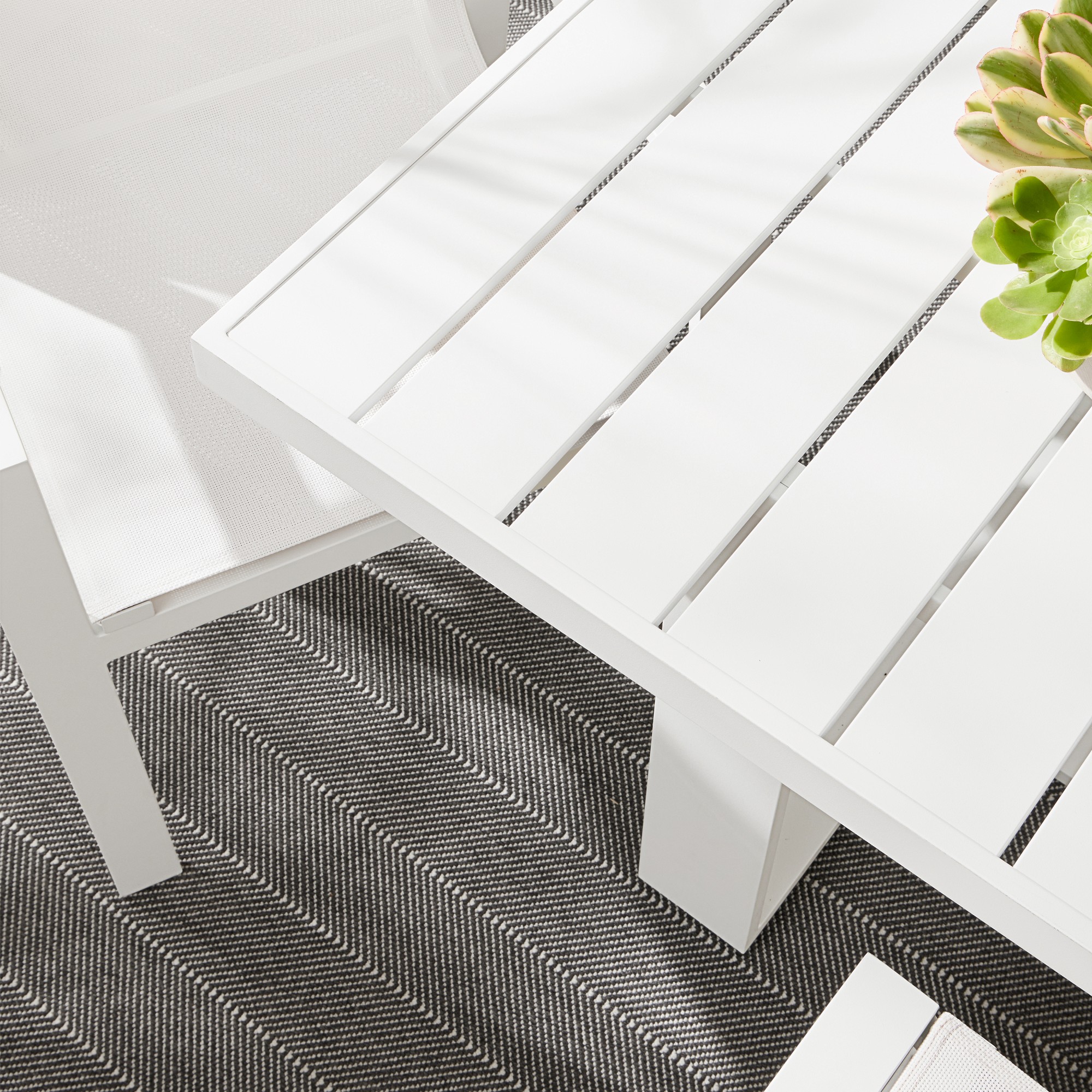 Santa Barbara Outdoor Metal Rectangular Dining Table (84