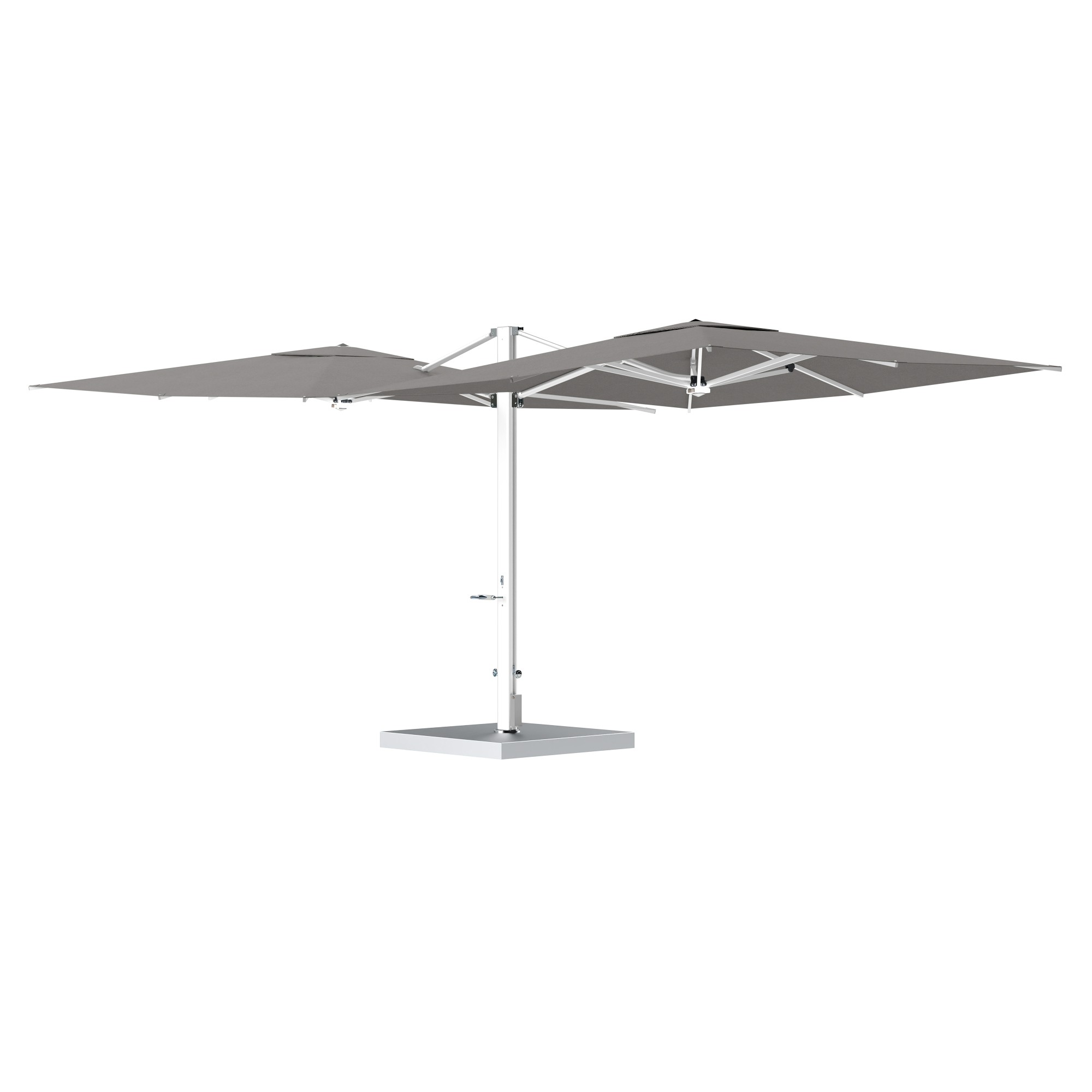 10' Sqaure Performance Dual Cantilever Umbrella