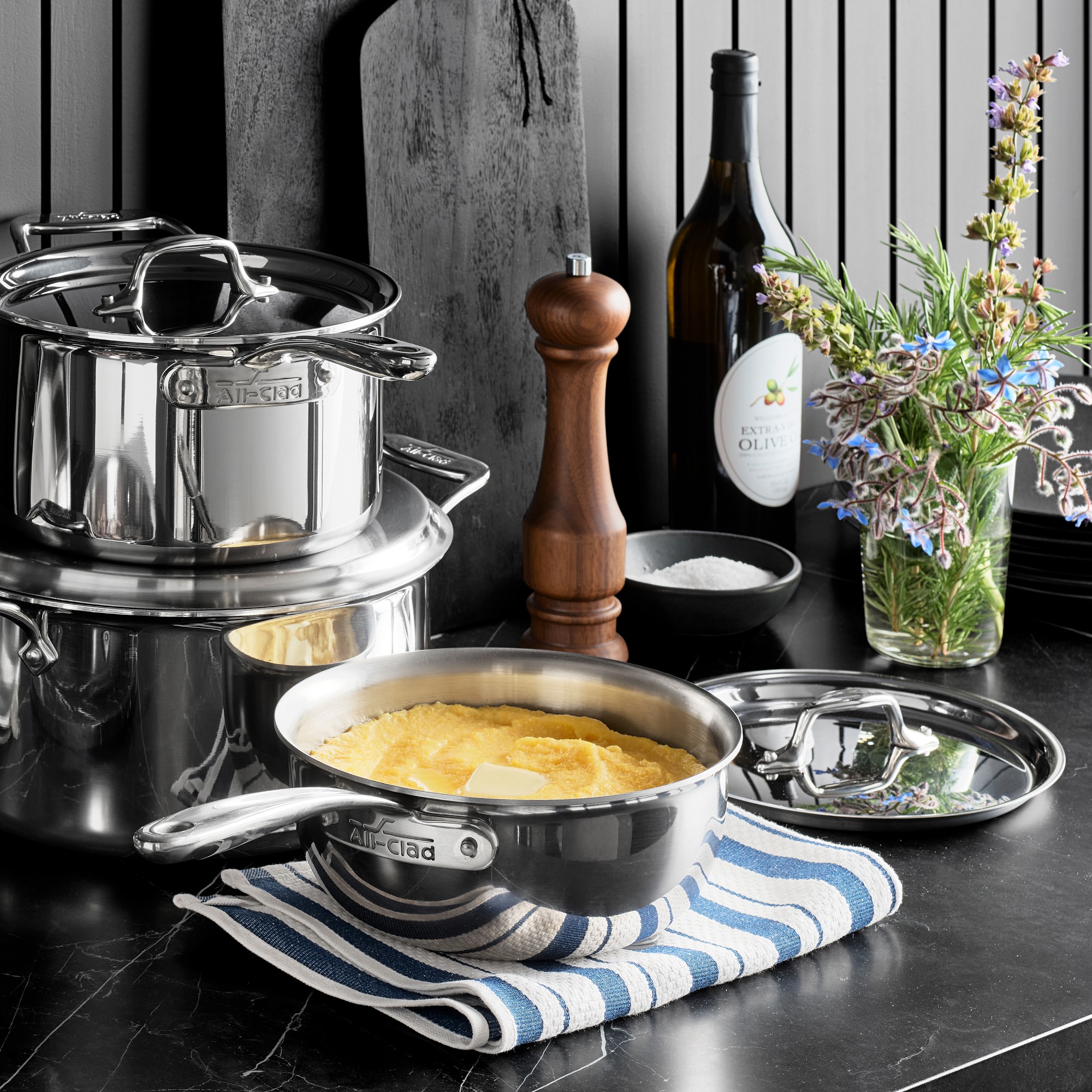 All-Clad G5™ Graphite Core Stainless-Steel Stock Pot, 8-Qt.