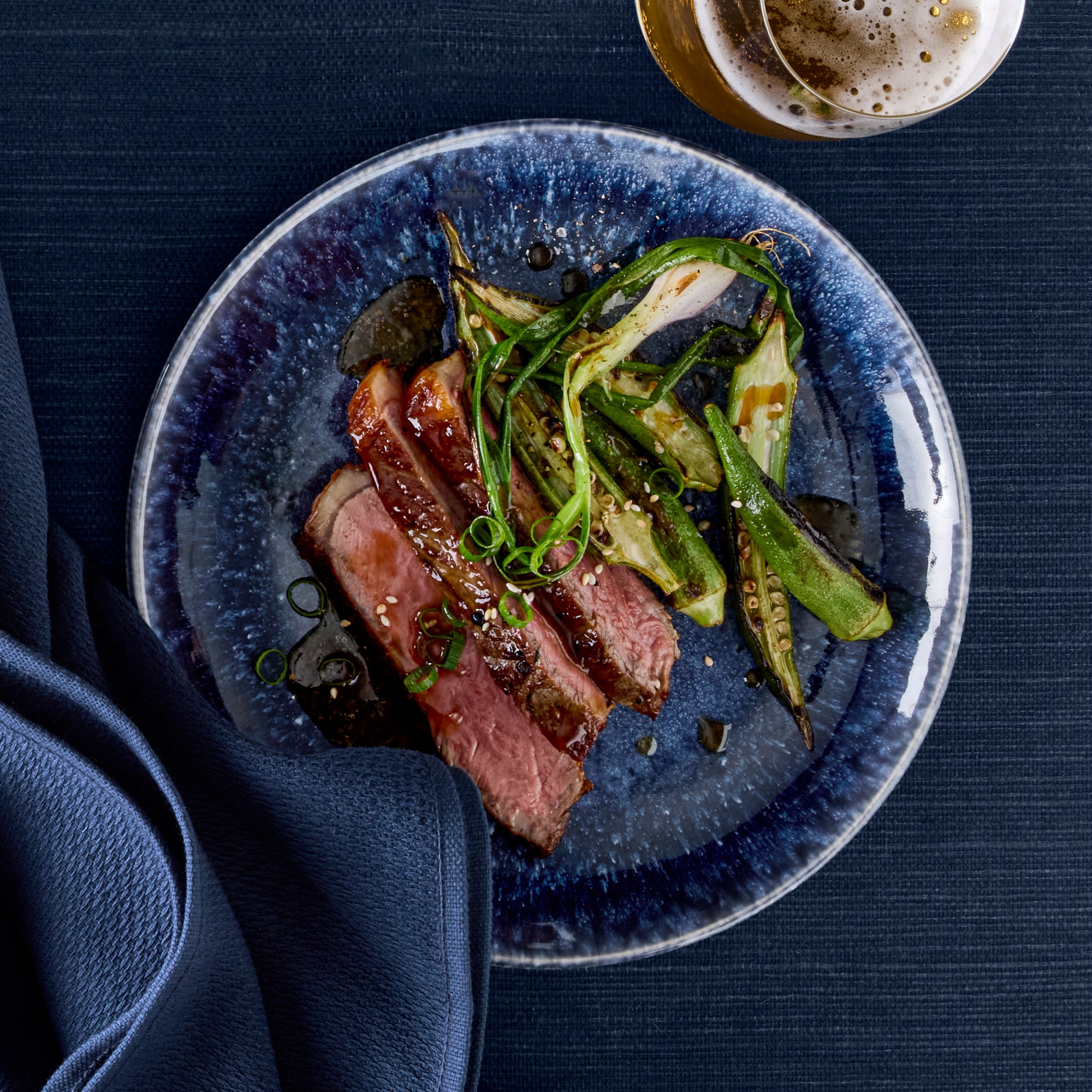 Cyprus Reactive Glaze Salad Plates