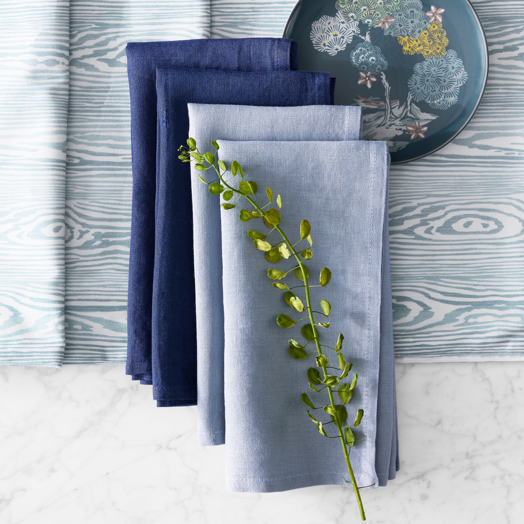 Scalamandré Sea of Trees 12-Piece Dinnerware Set