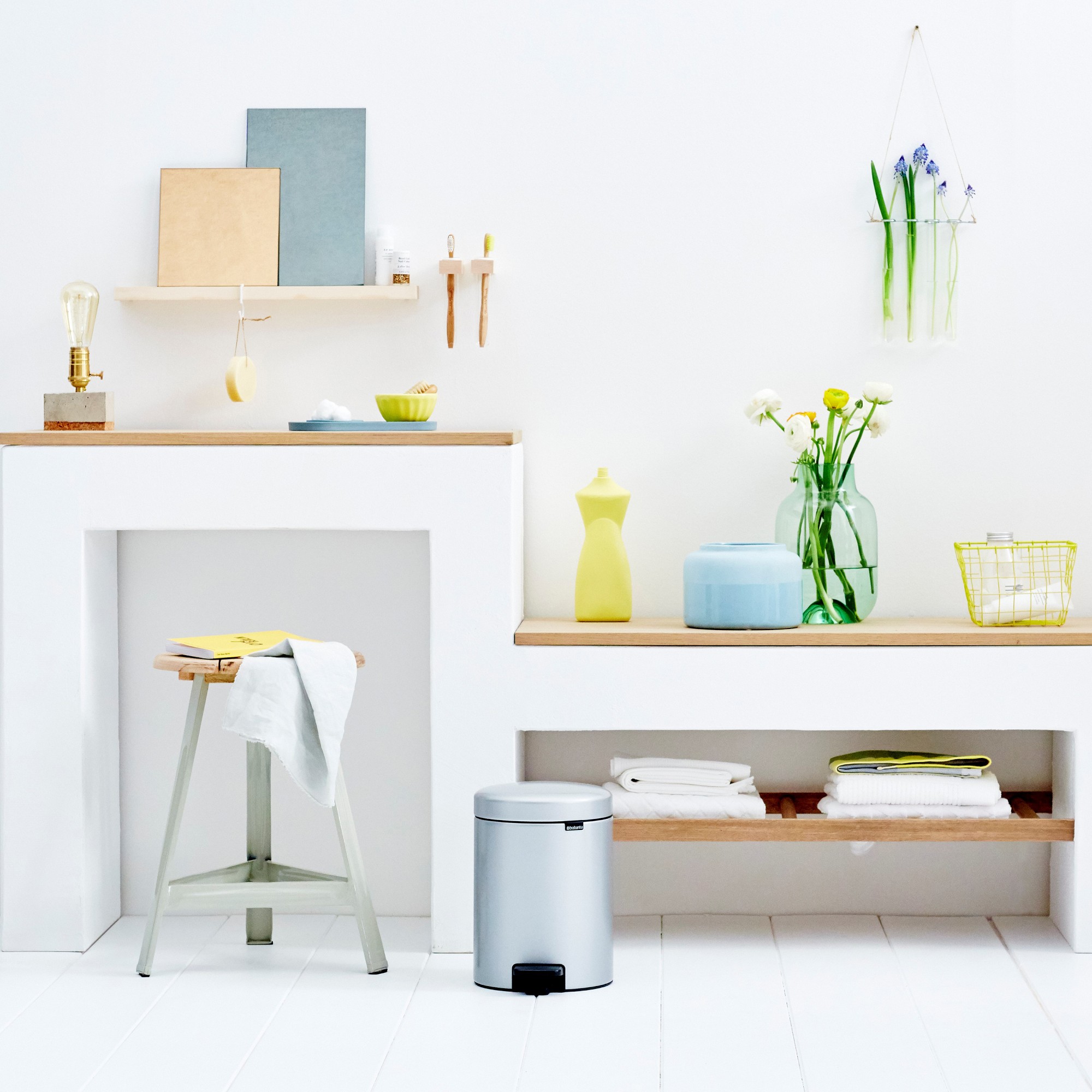 Brabantia newIcon Step On Trash Can, 1.3 Gallon