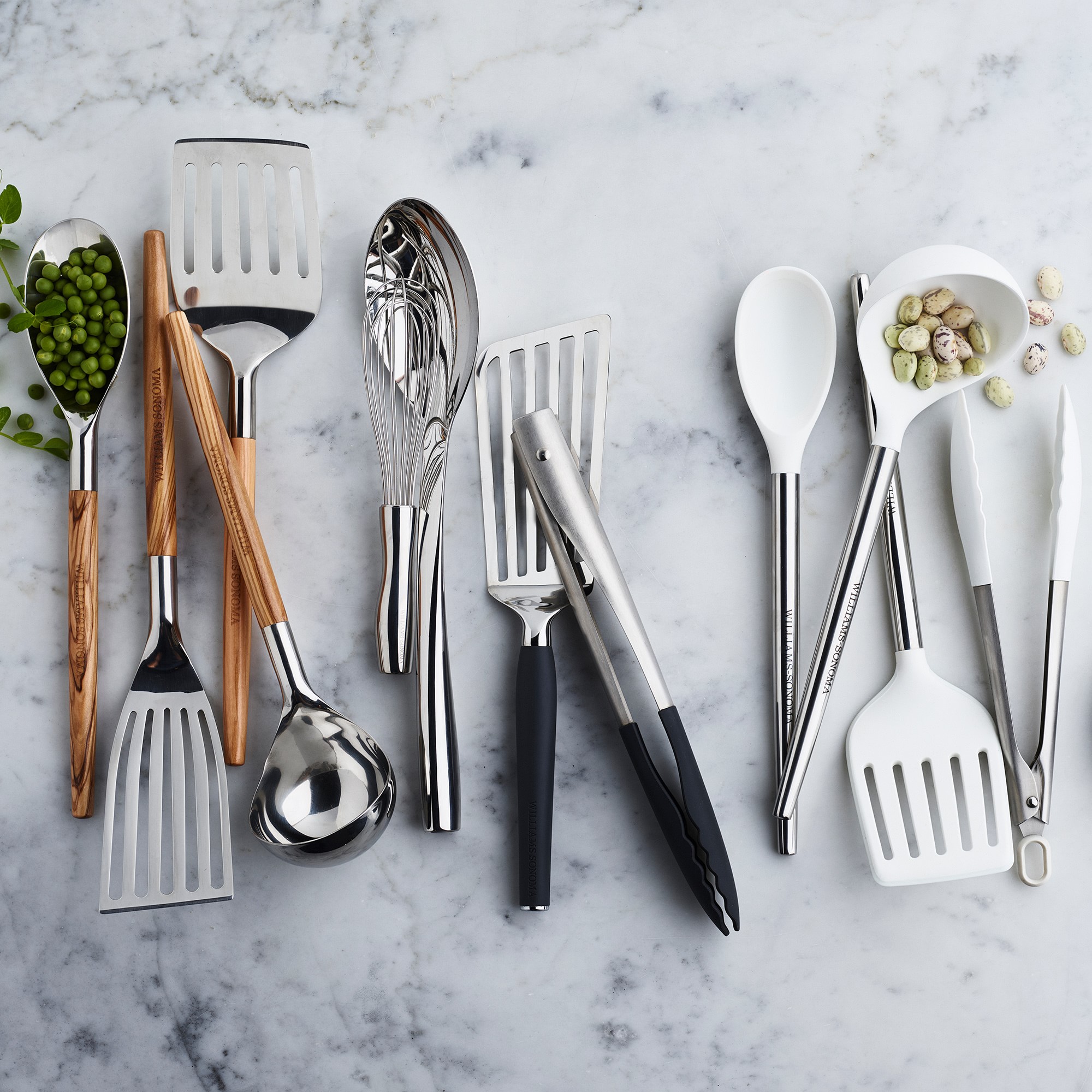 Williams Sonoma Stainless Steel Olivewood Spoon