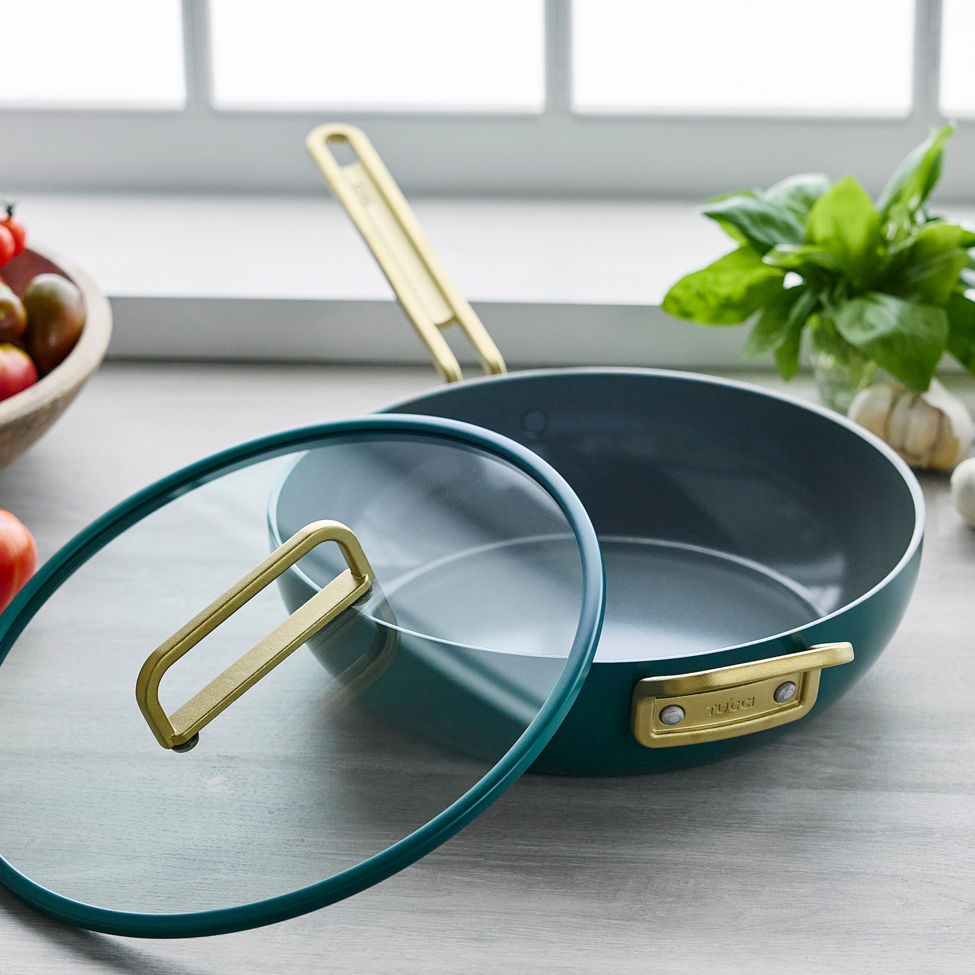 GreenPan™ Stanley Tucci™ Ceramic Nonstick Junior Essential Stanley Pan, 4 1/2-Qt.