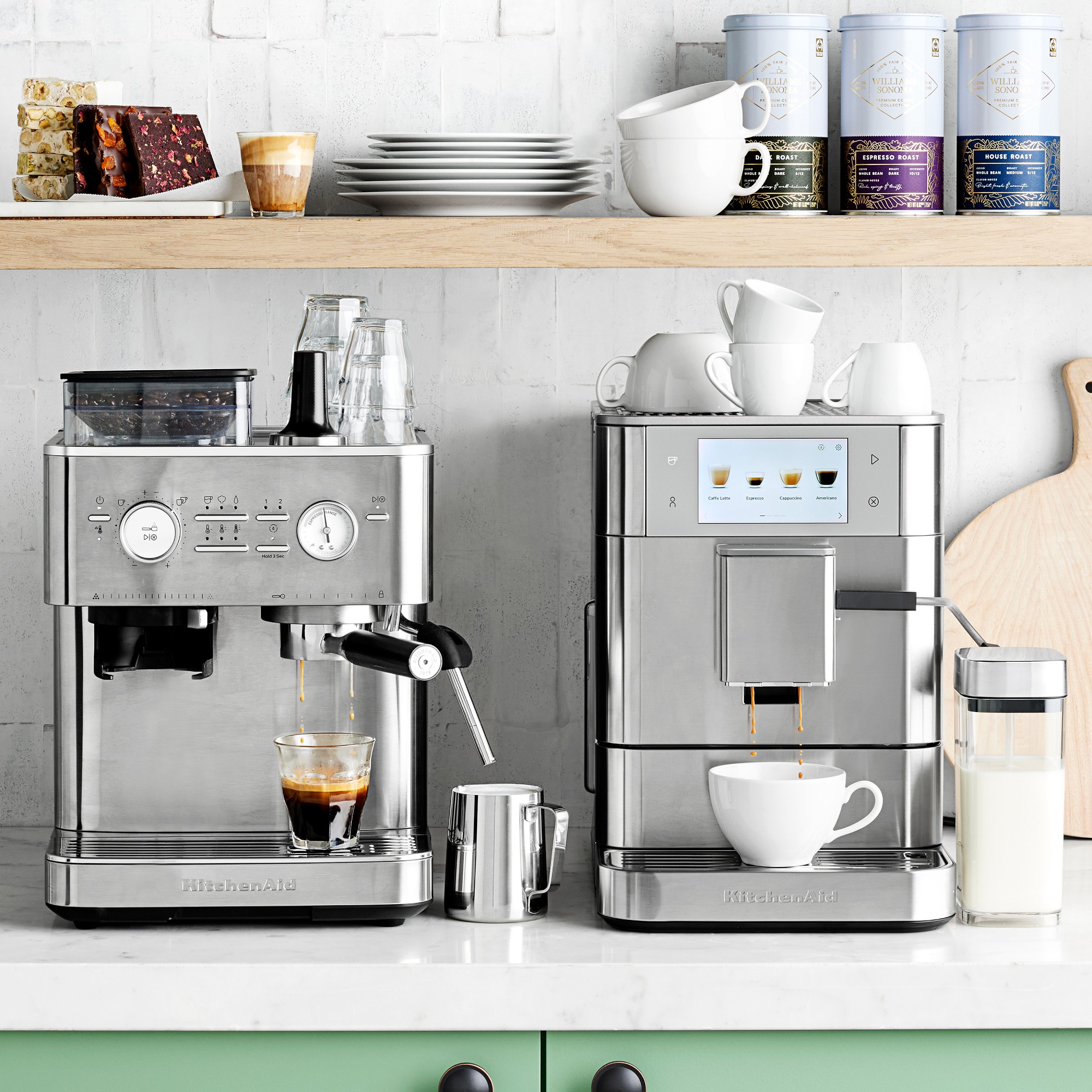 KitchenAid® Semi Automatic Espresso Machine with Grinder