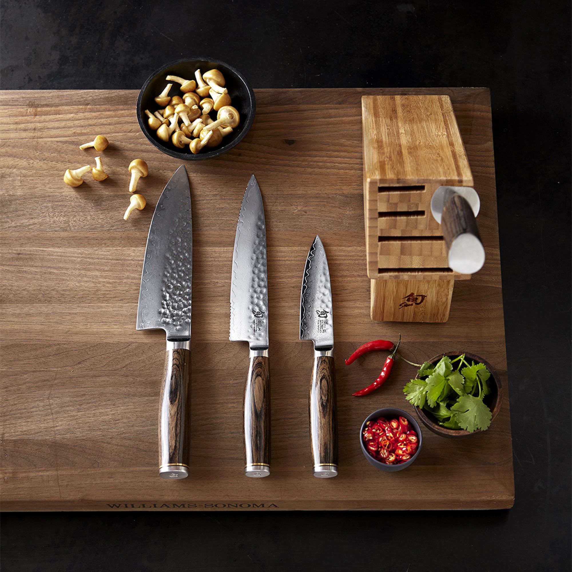 Shun Premier Knife Block, Set of 5
