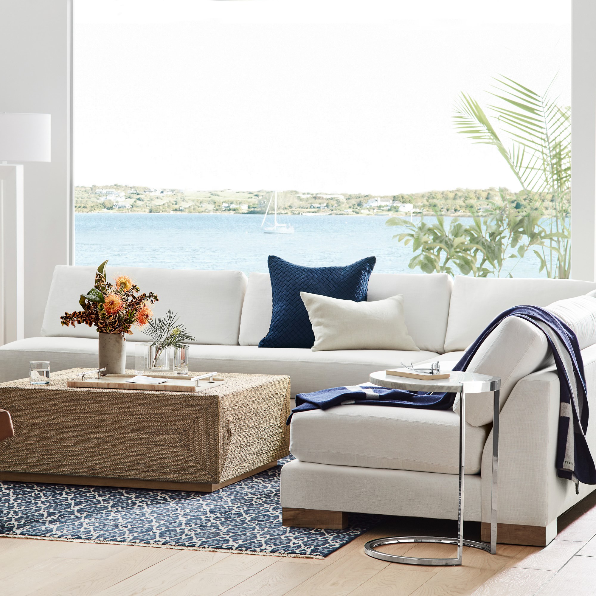 Marble & Metal Accent Table (18