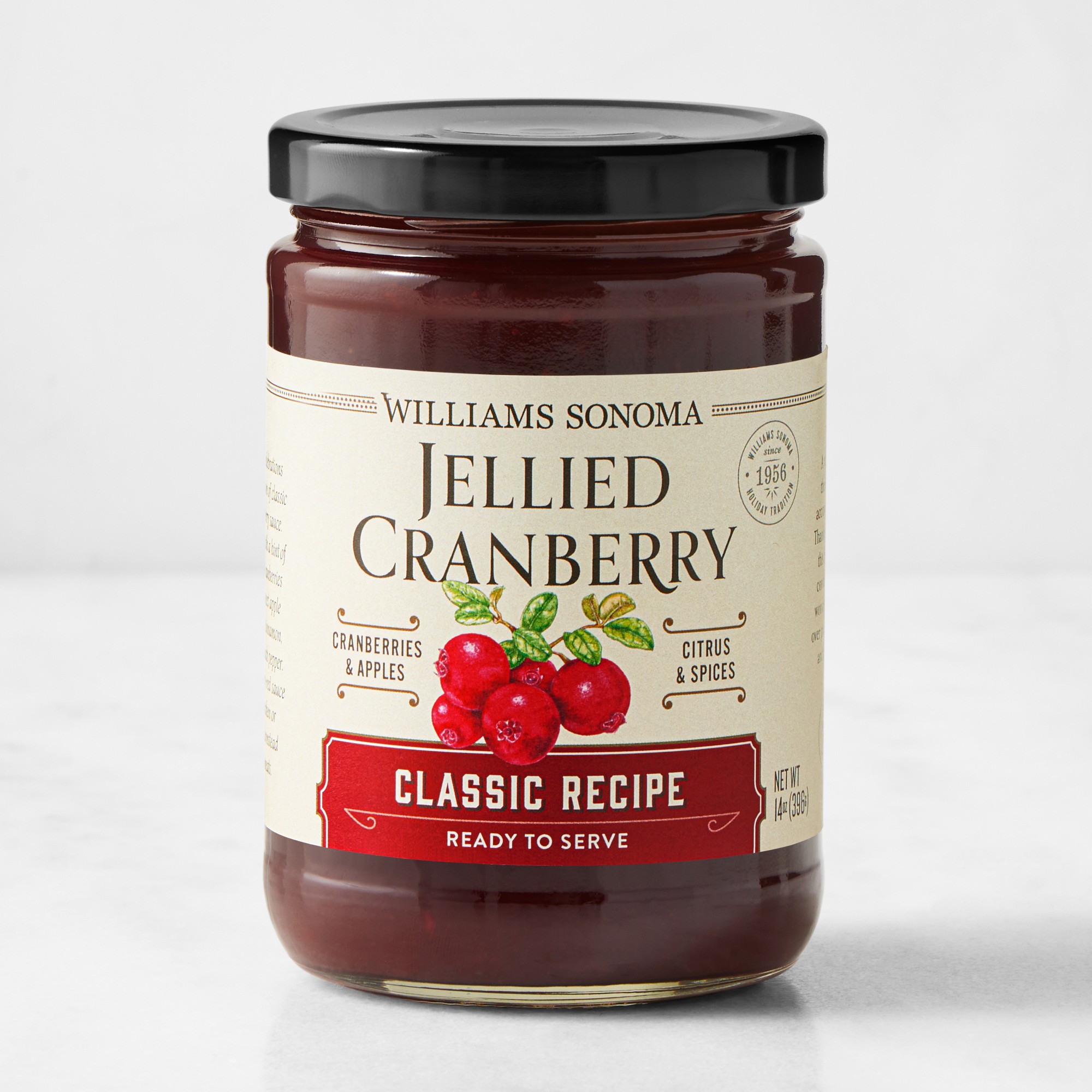 Williams Sonoma Jellied Cranberry, Classic Recipe