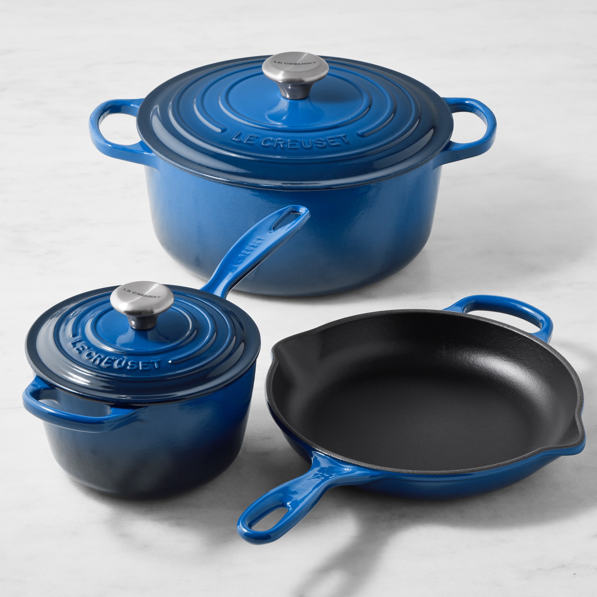 Le Creuset Signature Enameled Cast Iron 5-Piece Cookware Set