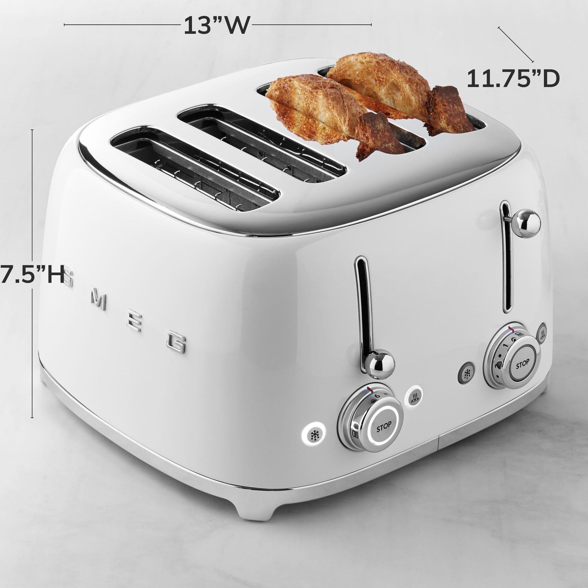 SMEG 4x4 4-Slice Toaster