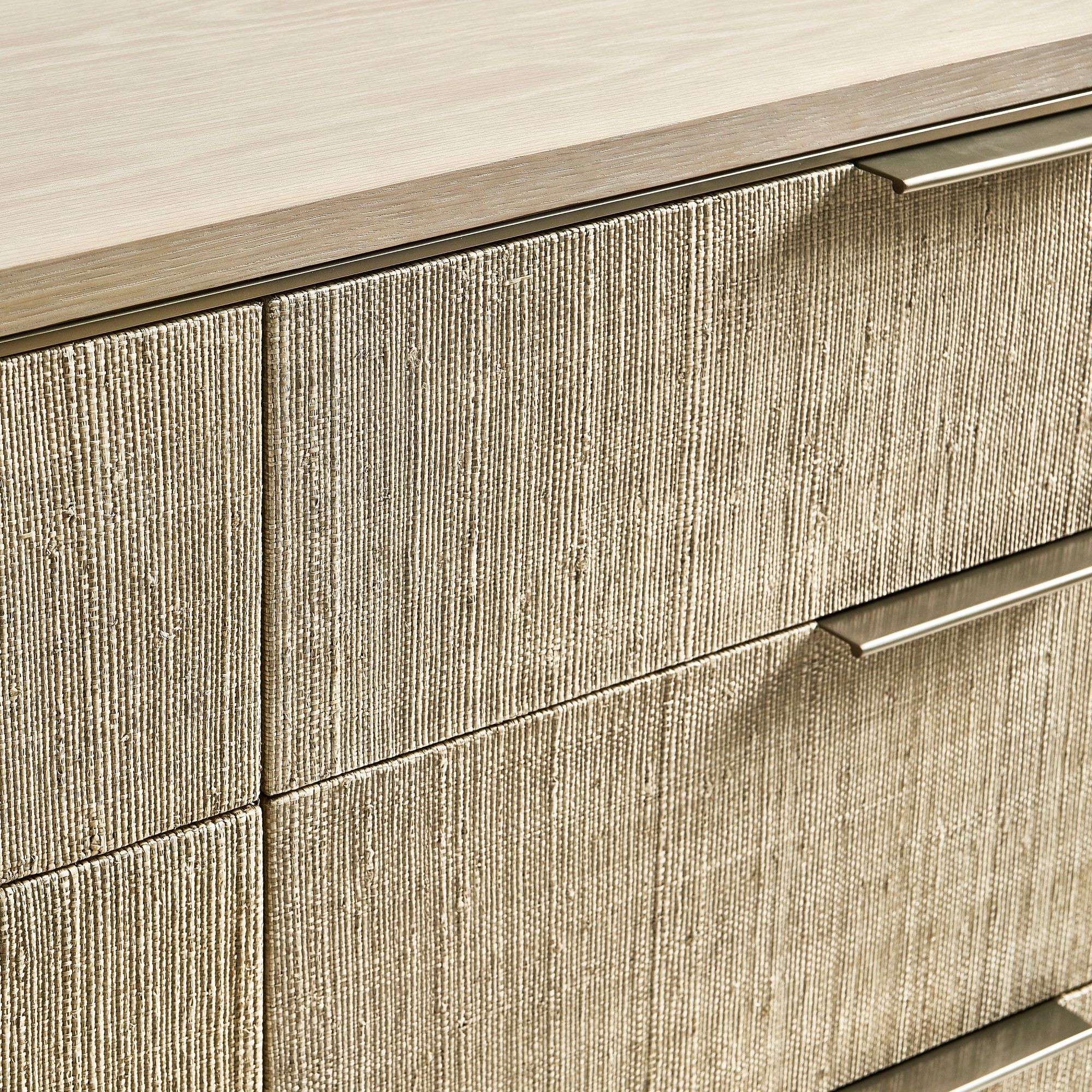 Jonathan Charles Seiche 6-Drawer Grass Cloth Dresser (68