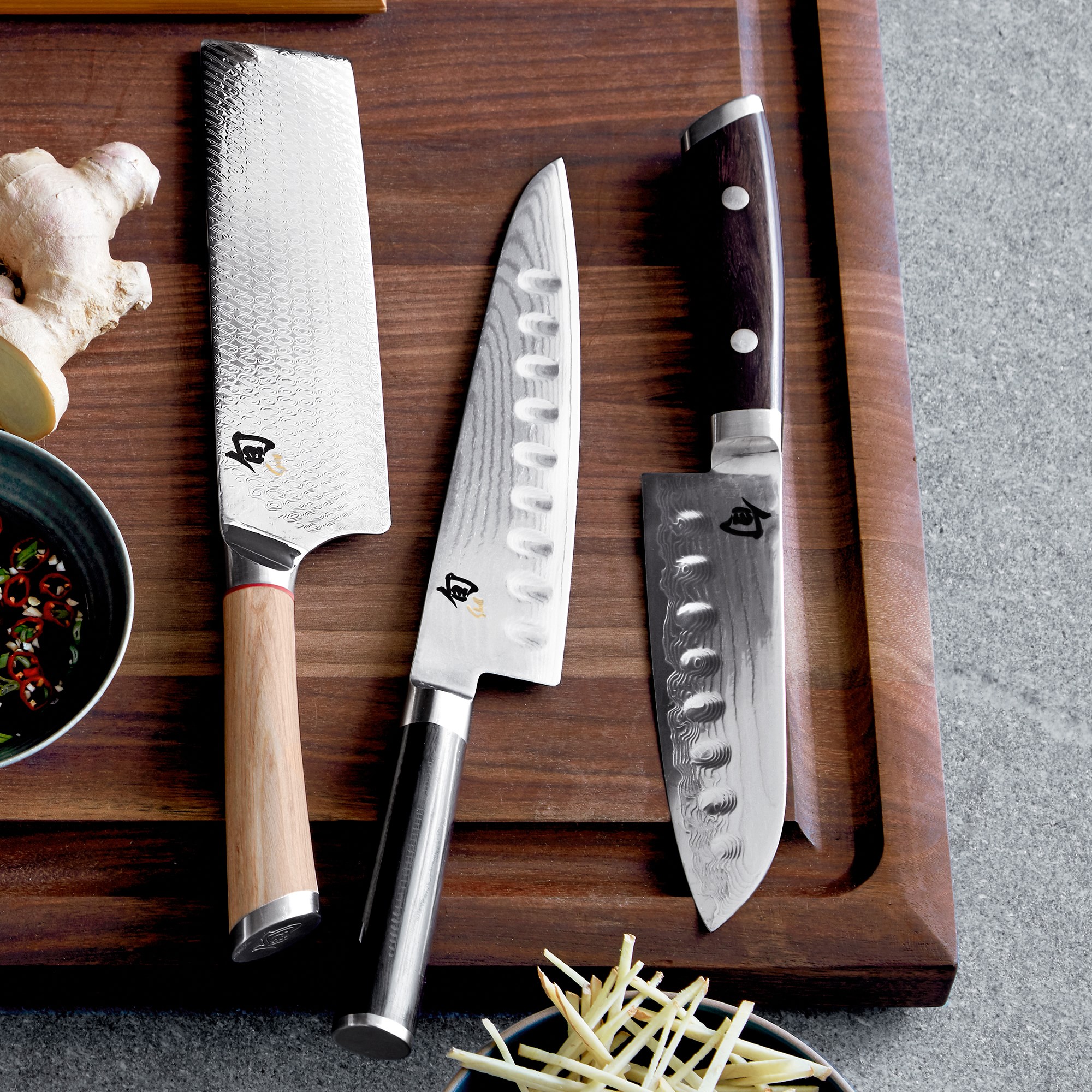 Williams Sonoma Edge-Grain Cutting & Carving Board, Walnut