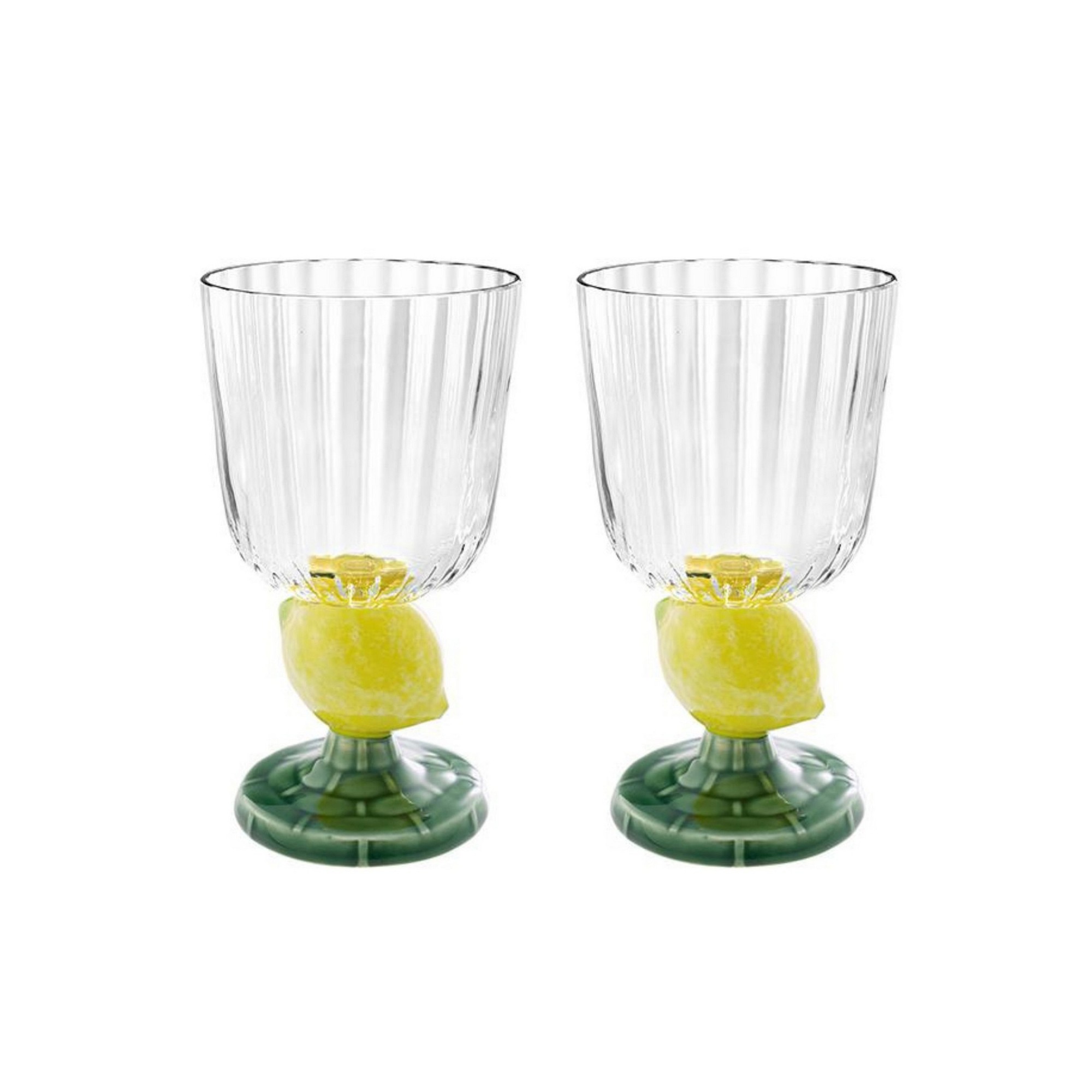 Bordallo Pinheiro Carmen Fruit Goblets, Set of 2