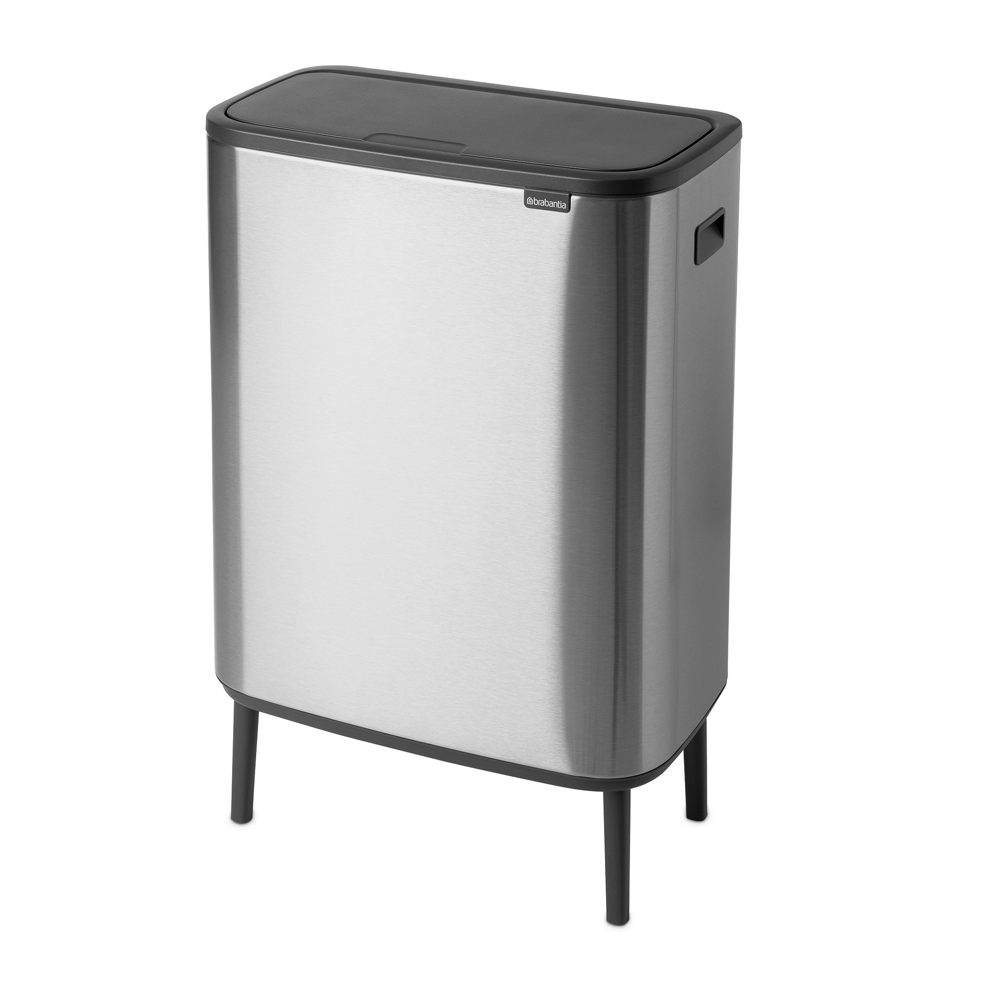 Brabantia Bo Touch Top Hi Single Compartment Trash Can, 16-Gallon