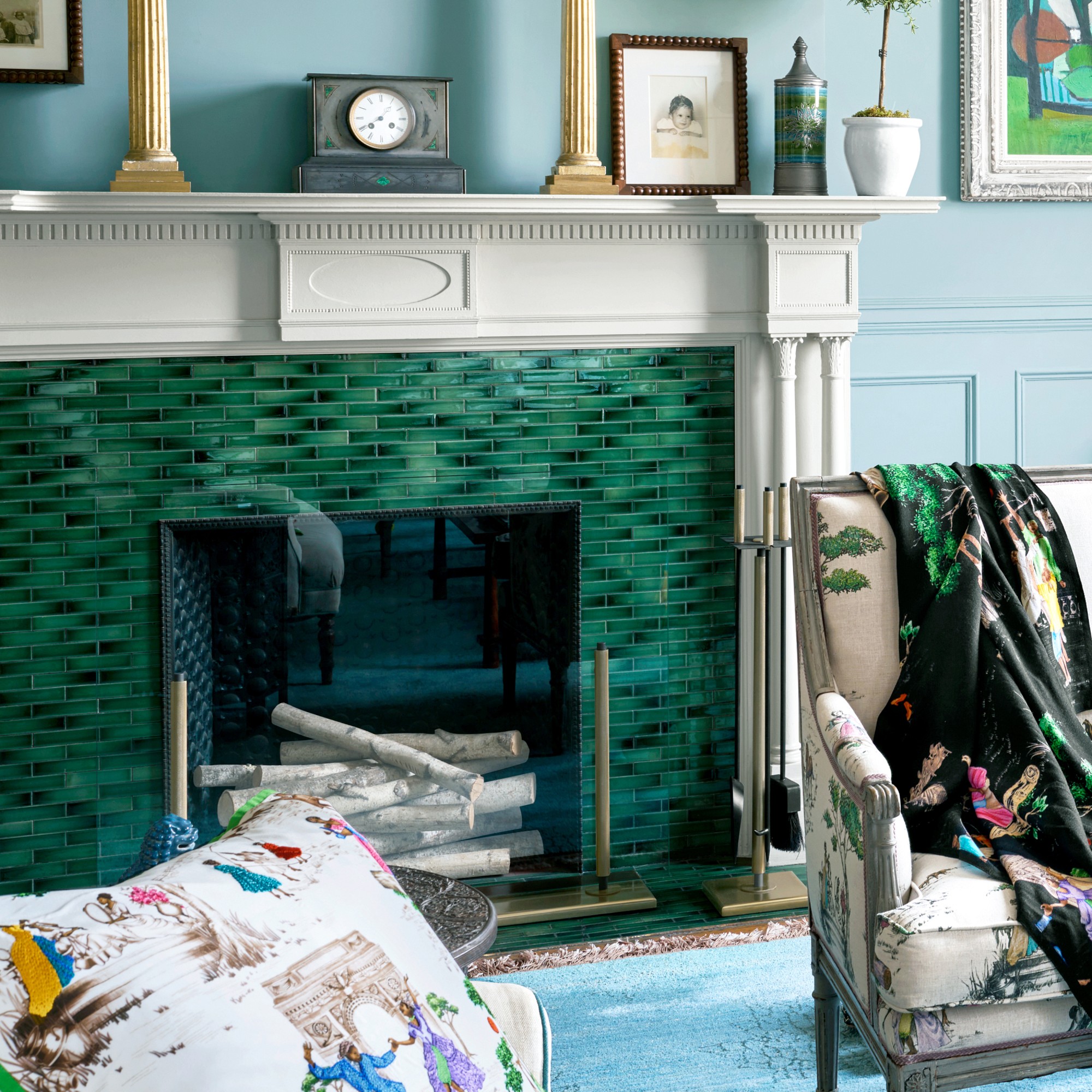 Sheila Bridges x Williams Sonoma Home Fireplace Collection