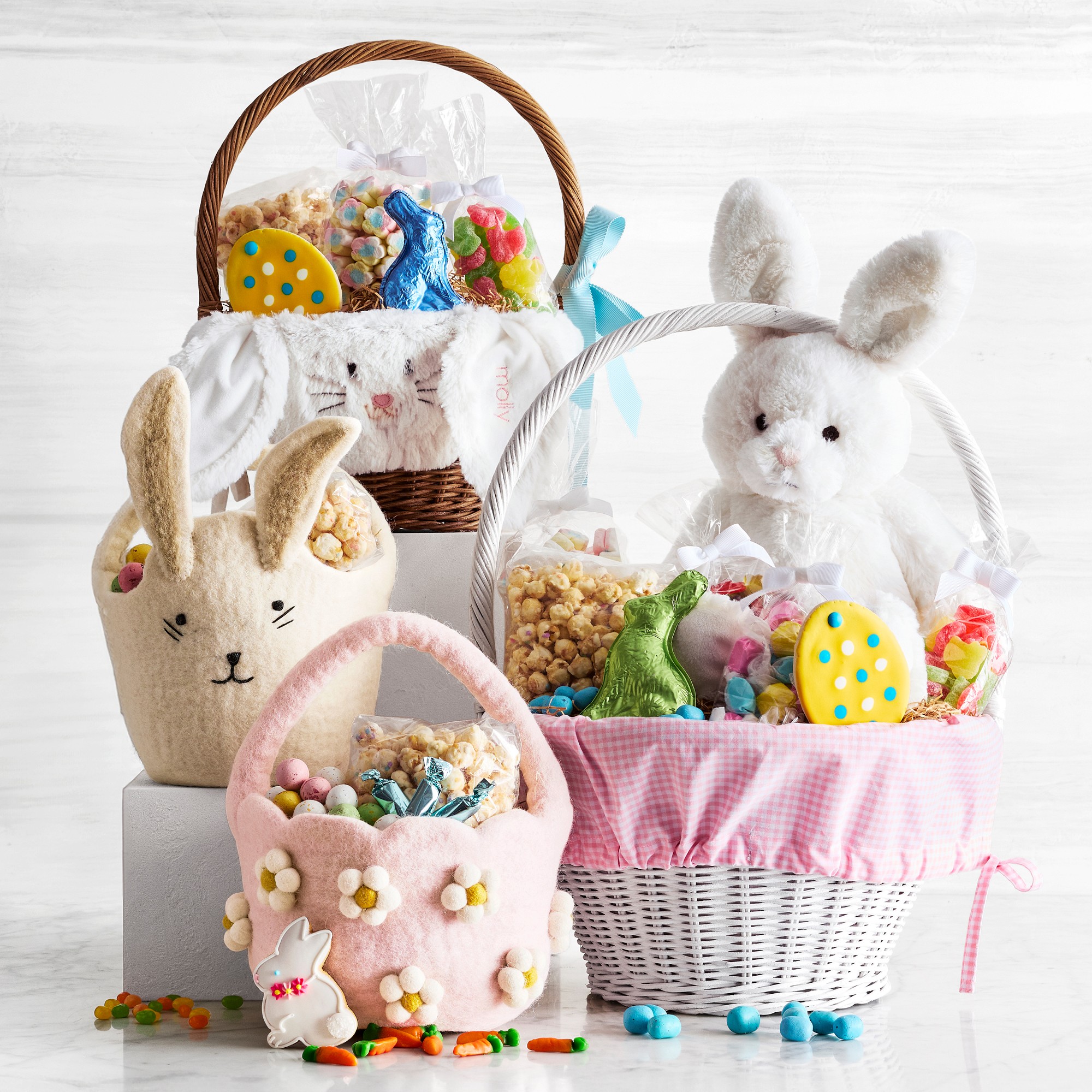 Pottery Barn Kids x Williams Sonoma Large Classic Gingham Easter Basket