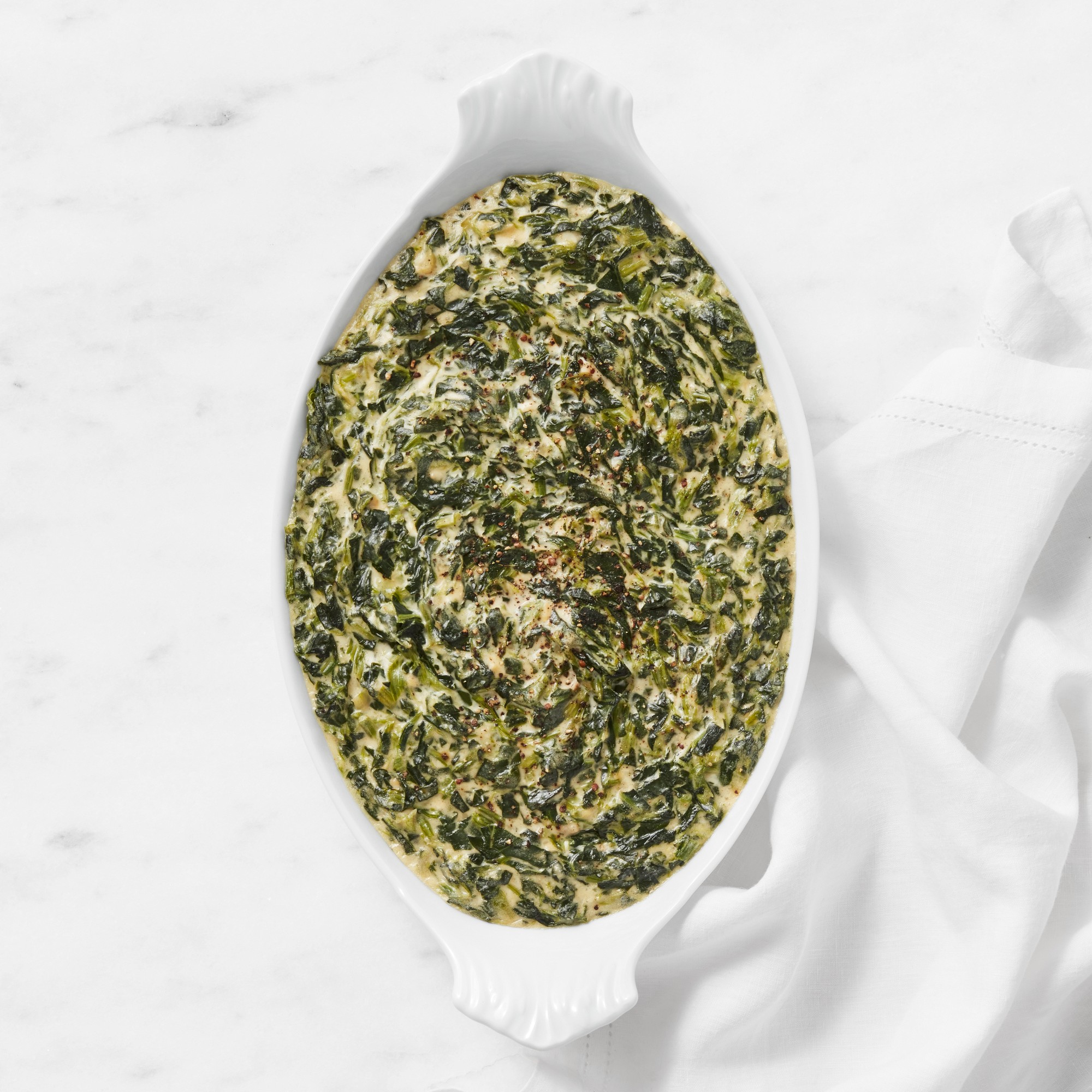 Williams Sonoma Smoked Gouda Creamed Spinach, Set of 2