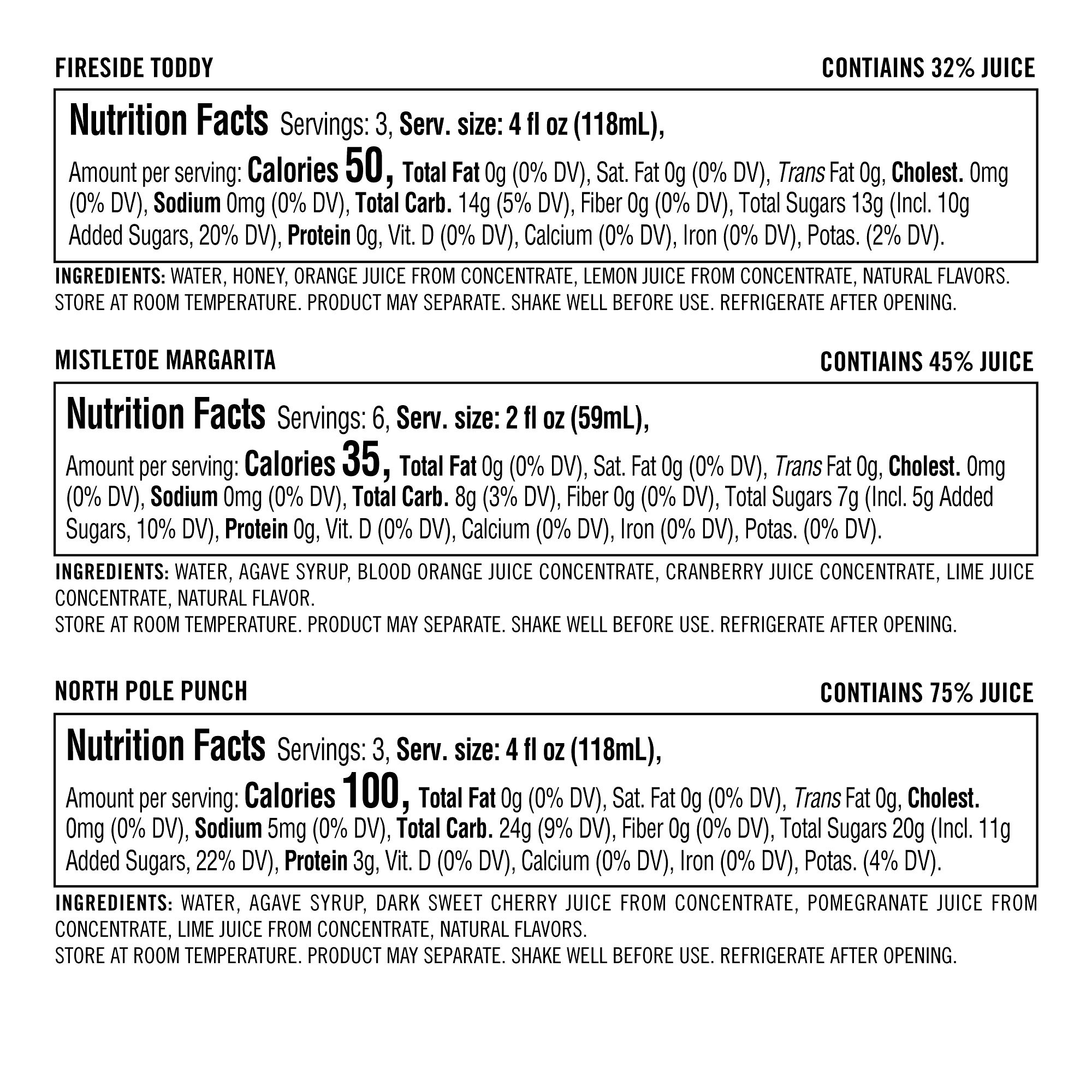 Merry & Bright Cocktail Trio Gift Set